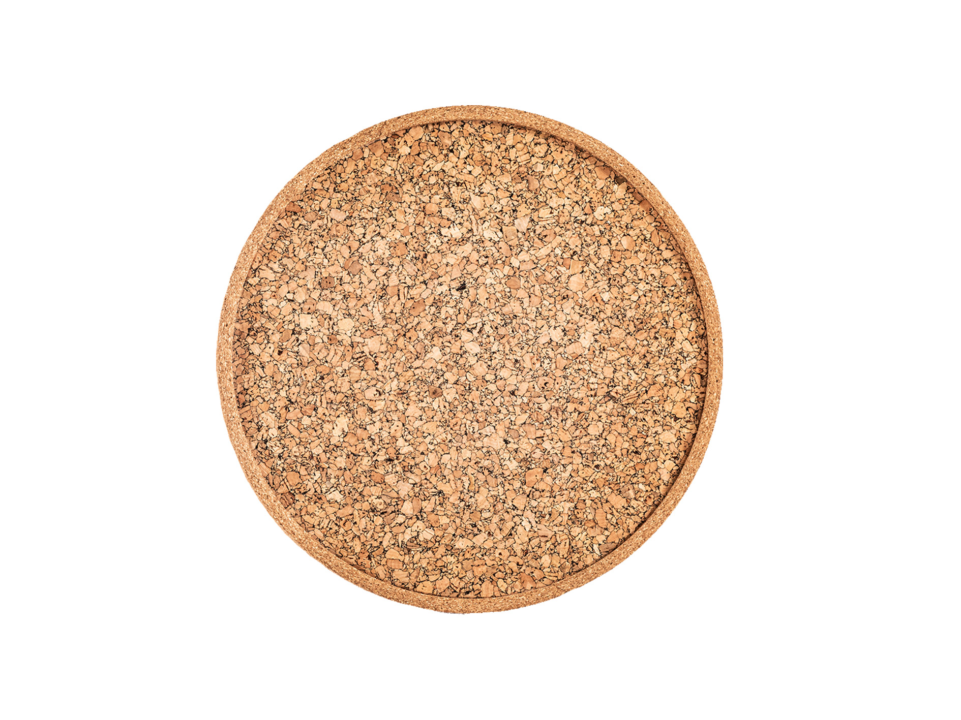 Plateau QUERCO liège rond dia 36cm - grain/2111