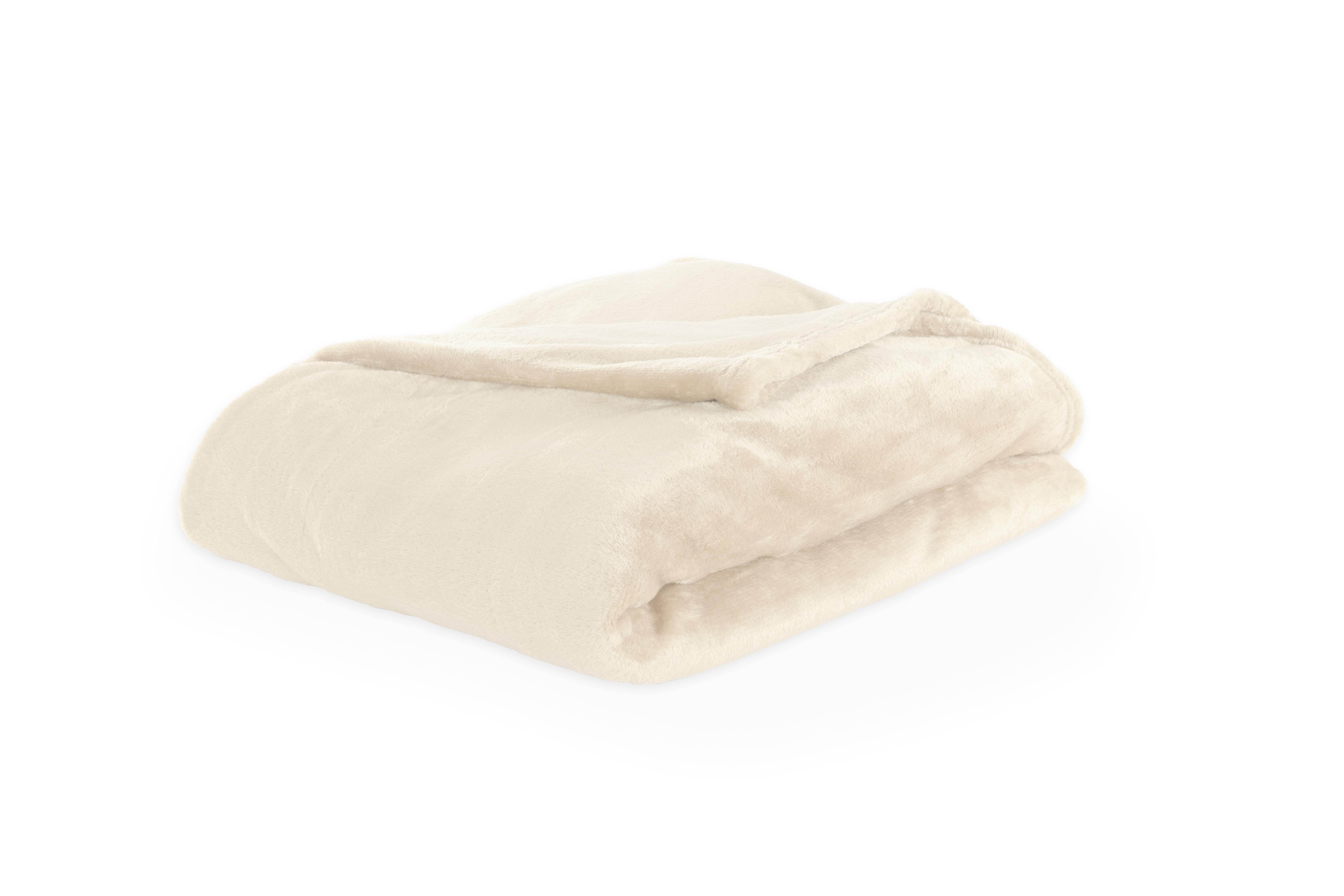 Plaid COSY DELUX - Microflannel - 130x160 cm, ivoor