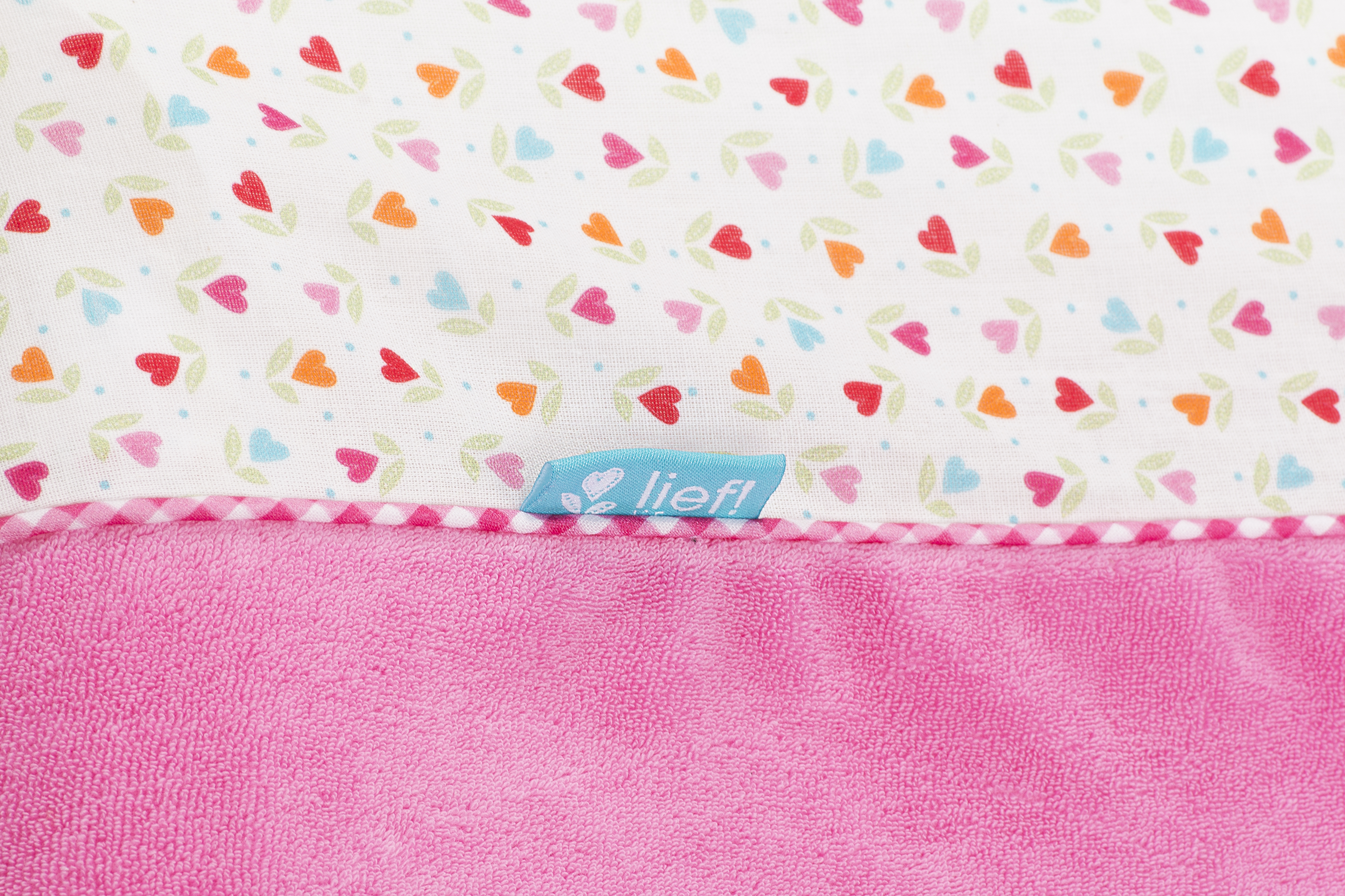 Changing pad cover Girl hearts, 55x75 cm