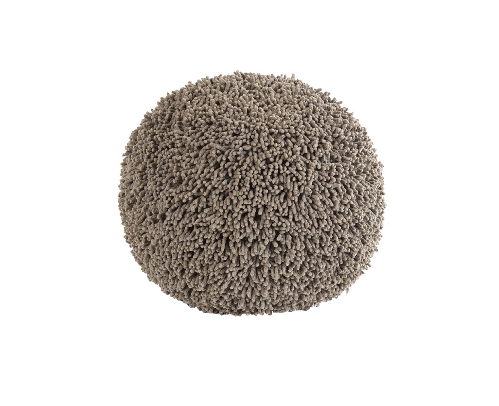 Tufted pouf Shaggy taupe