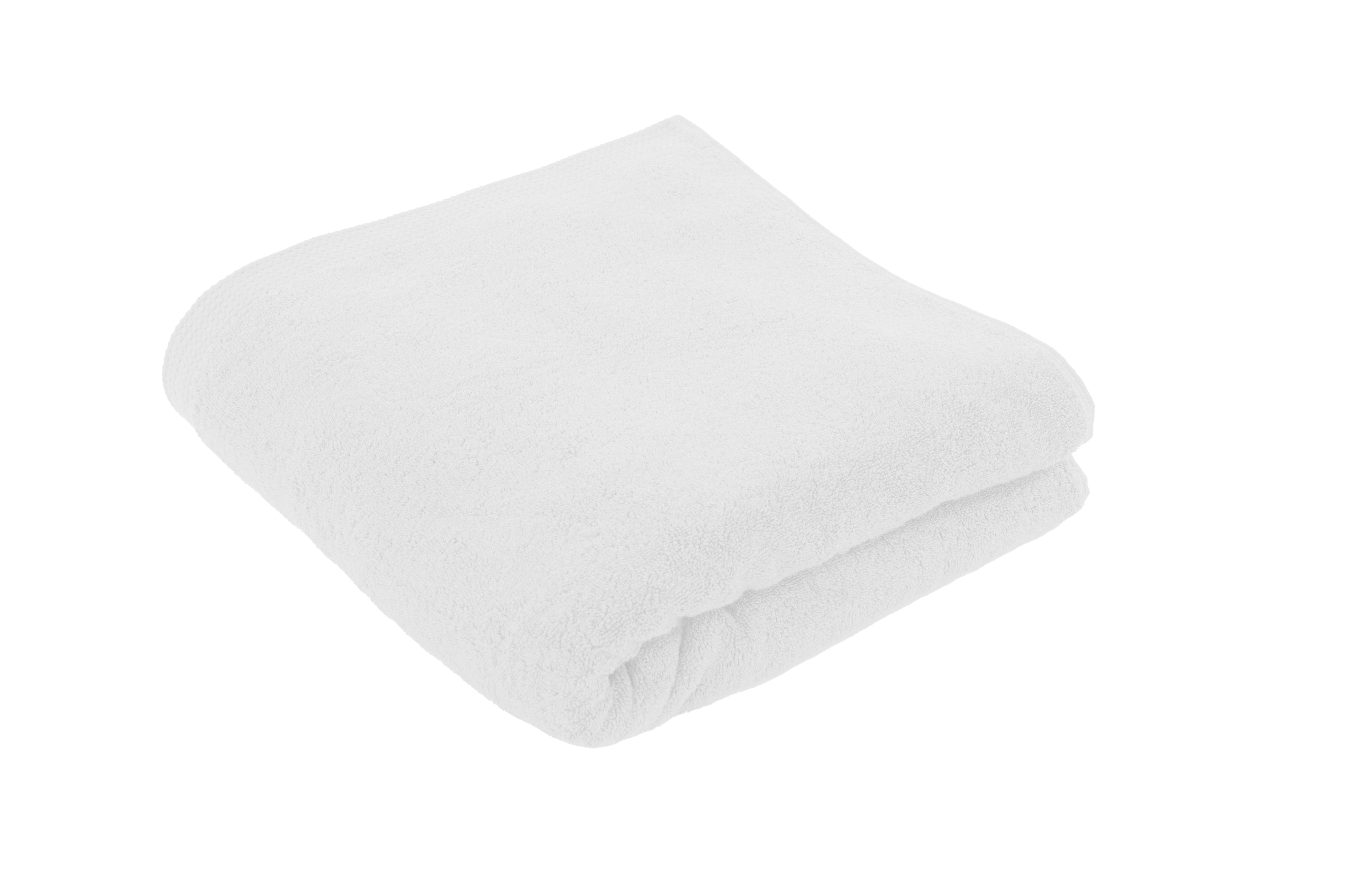 Shower towel DELUX 100x150cm, optic white