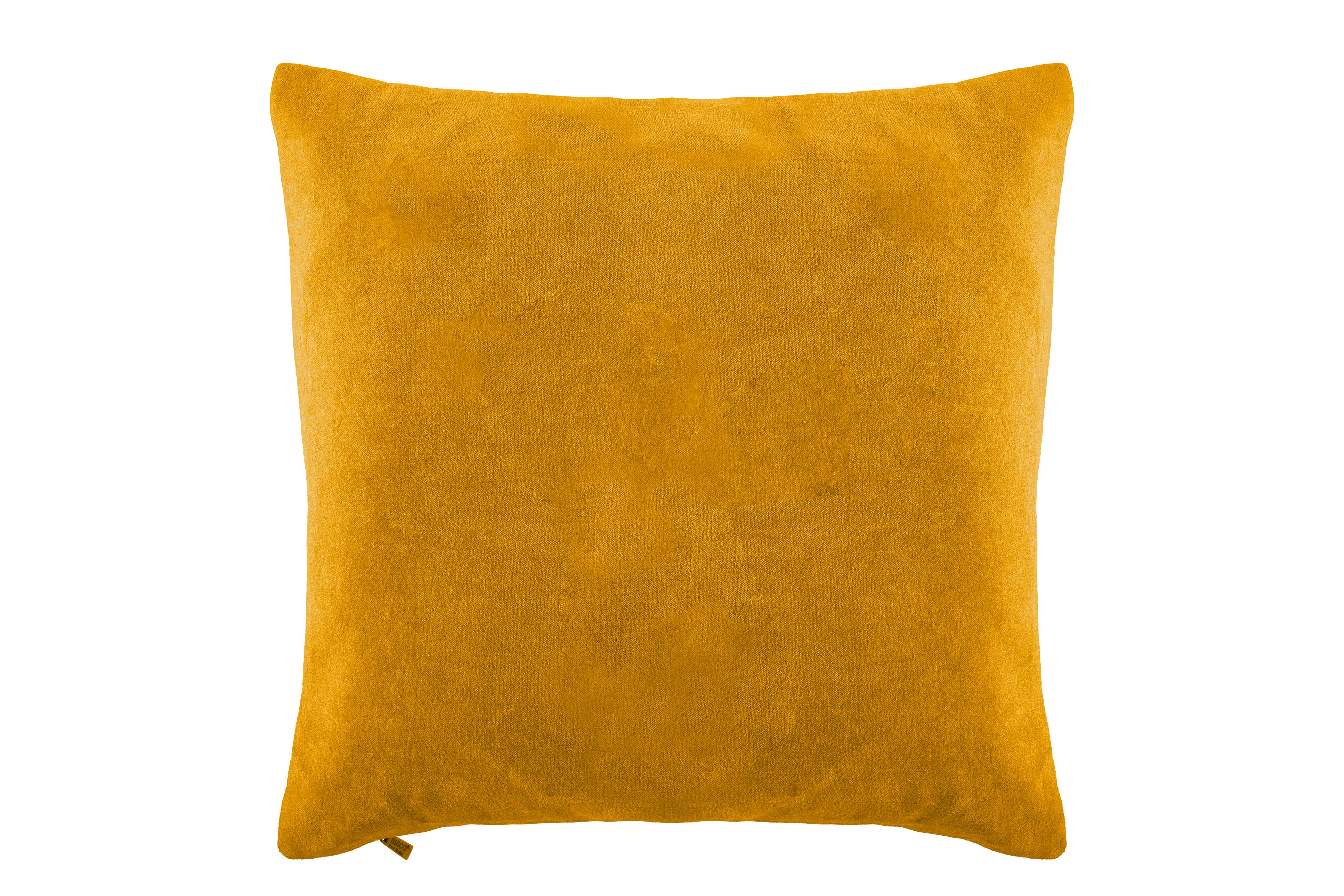 Kussen (gevuld) COTTON VELVET 45x45cm, sunflower yellow