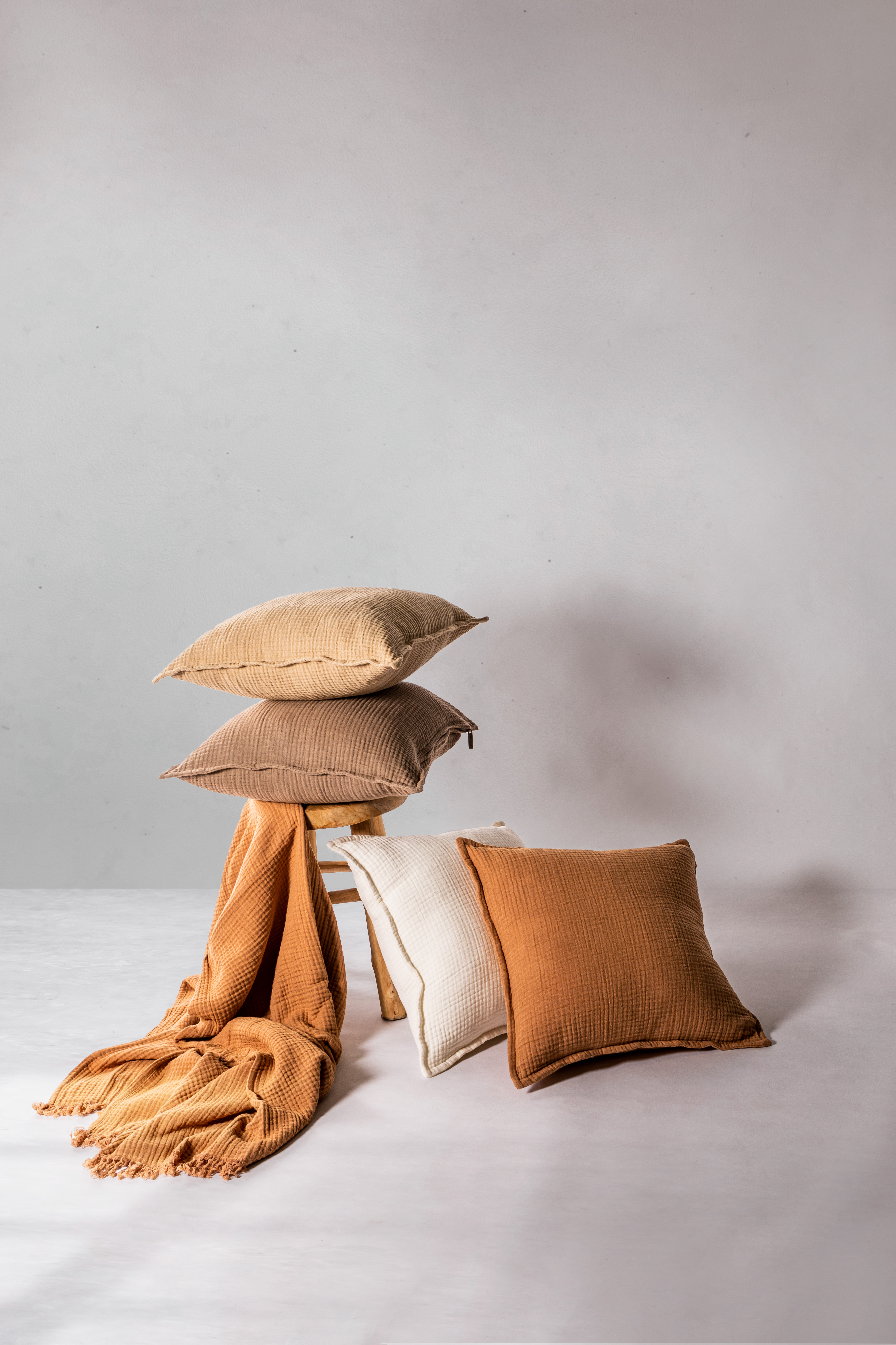 Coussin (rempli) SUZETTE 45X45CM, taupe