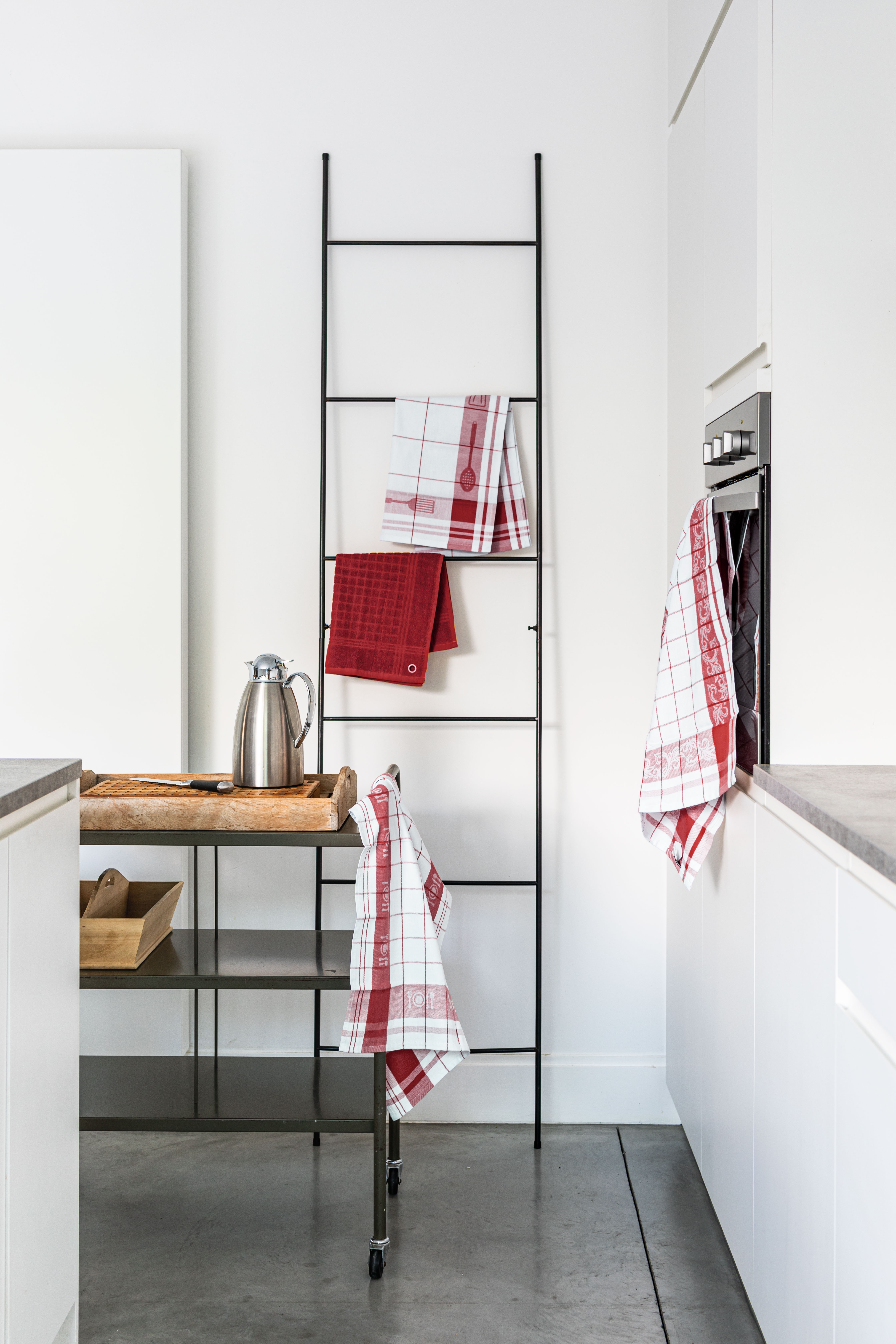 Kitchentowel cotton PHARAO 50x70 cm - set/3, red