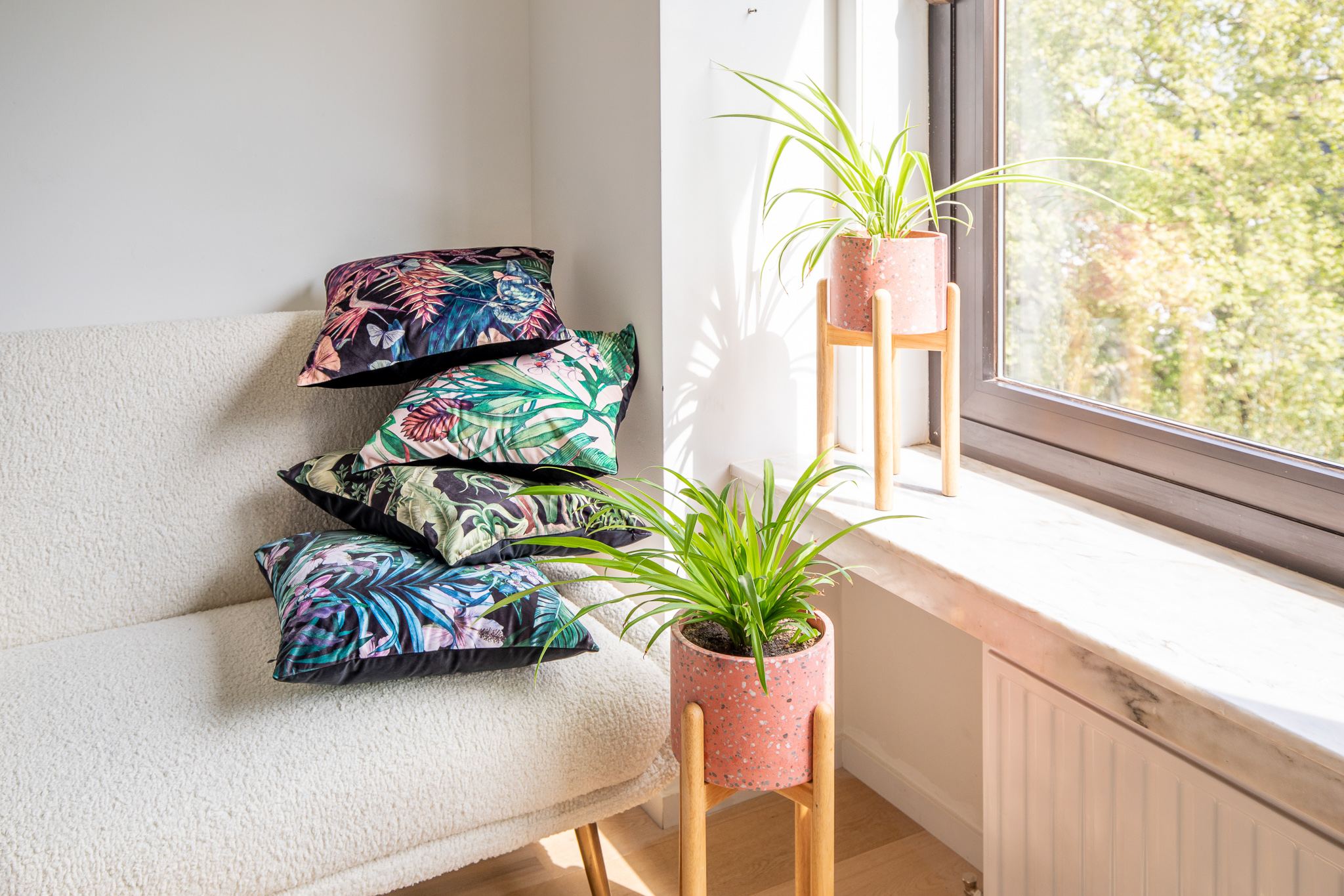 Coussin (rempli) AMBIANCE PRINT 45X45CM, banana