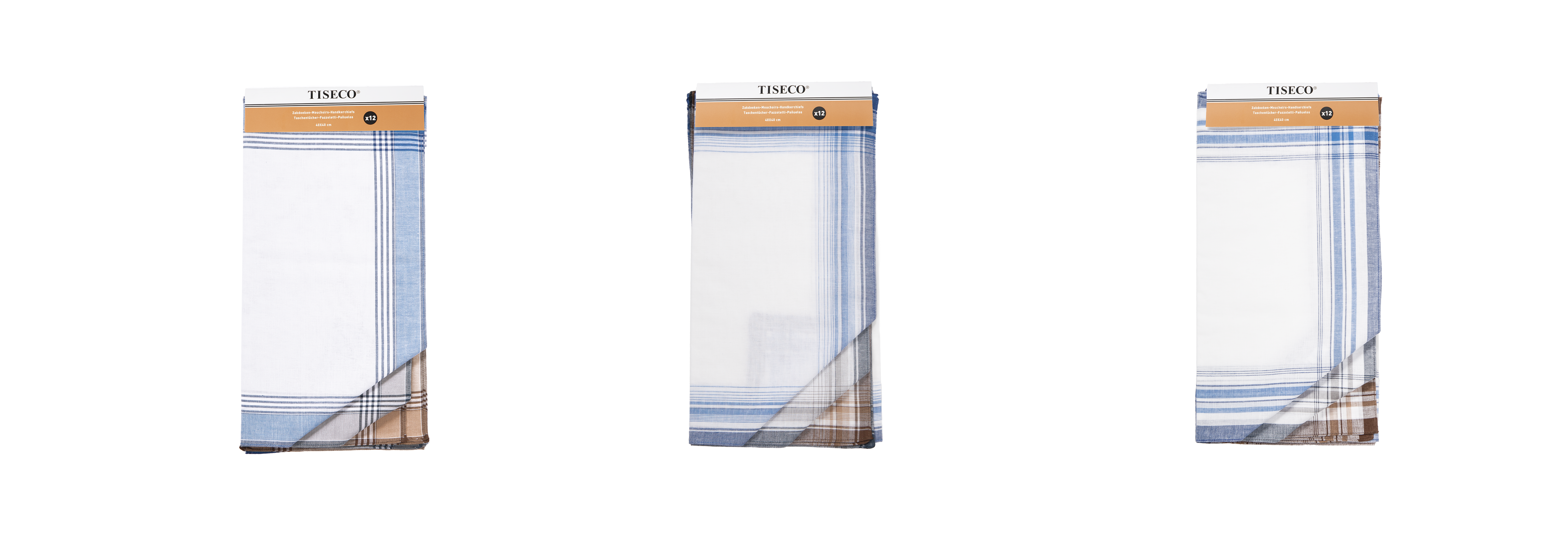 Men handkerchief PRIMO 2 - SET/12 - 40x40 cm