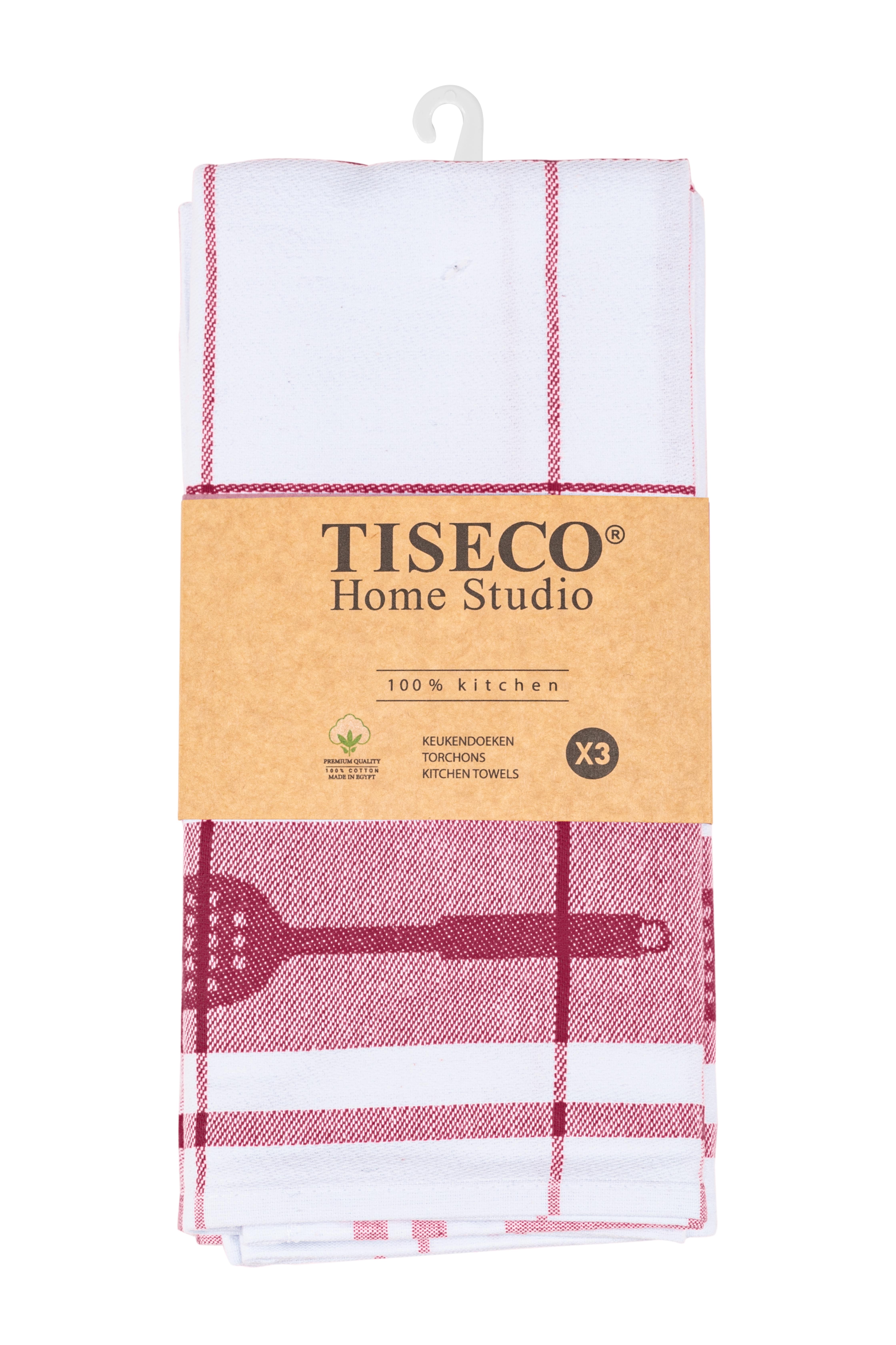 Kitchen towel PHARAO UTENSILS - SET/3 - 50x70 cm, red