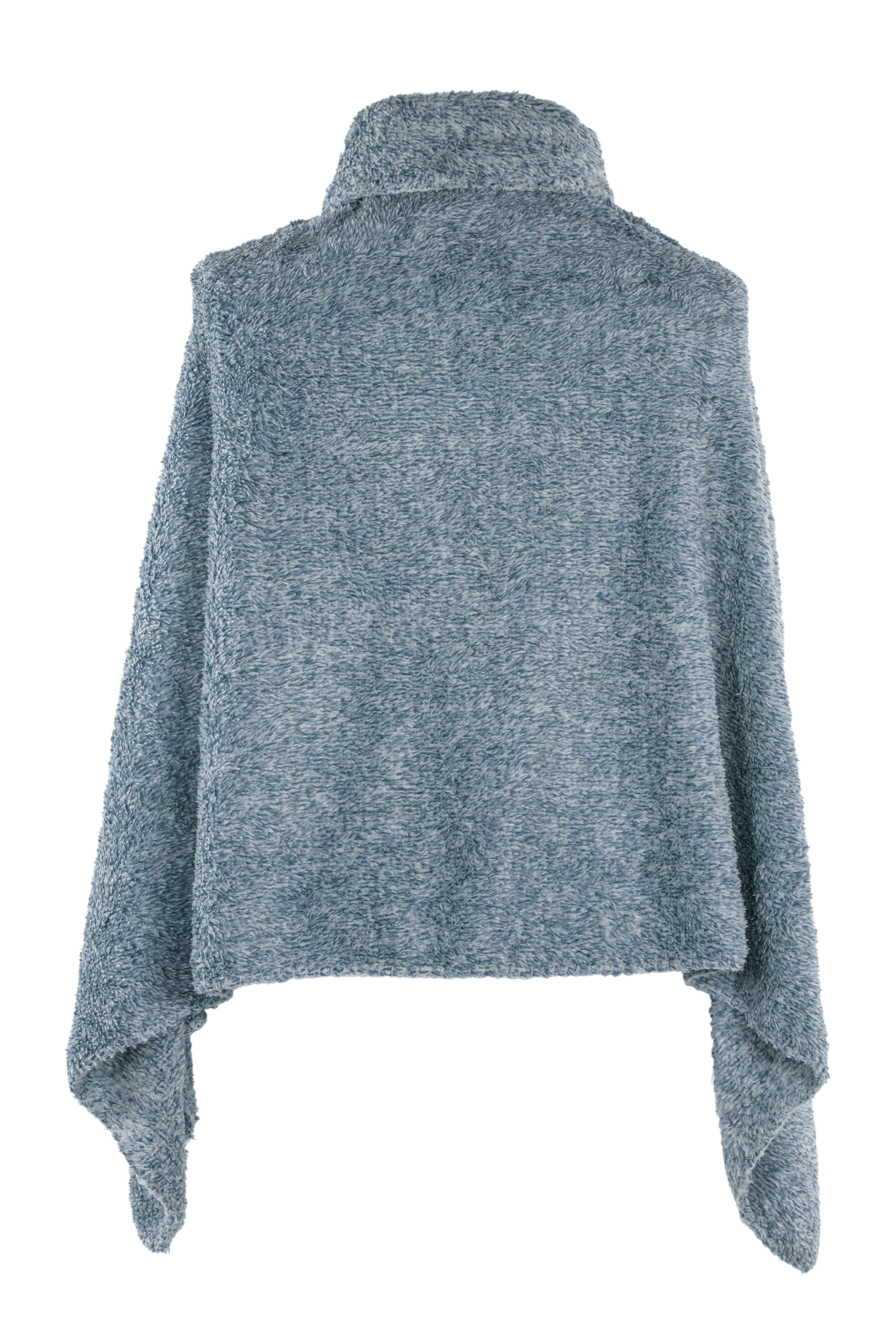 Poncho COSY sherpa - 75x150cm, stone blue