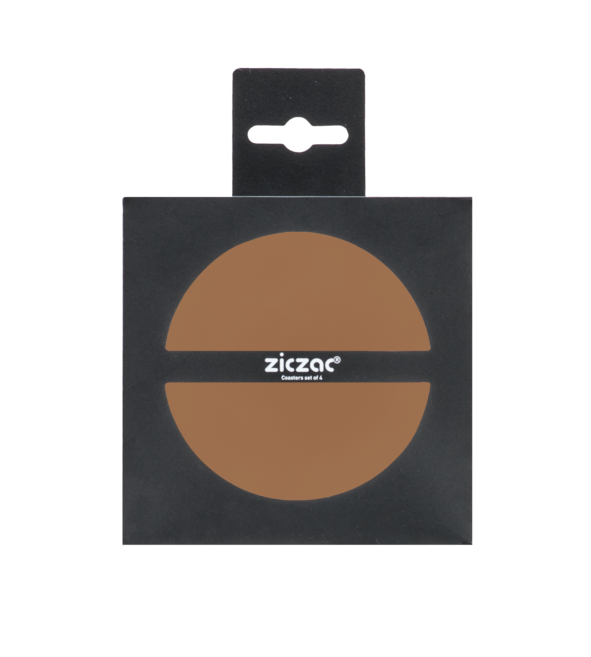 Glasonderzetter TOGO - SET/4 - Rond - 10 cm, indiantan