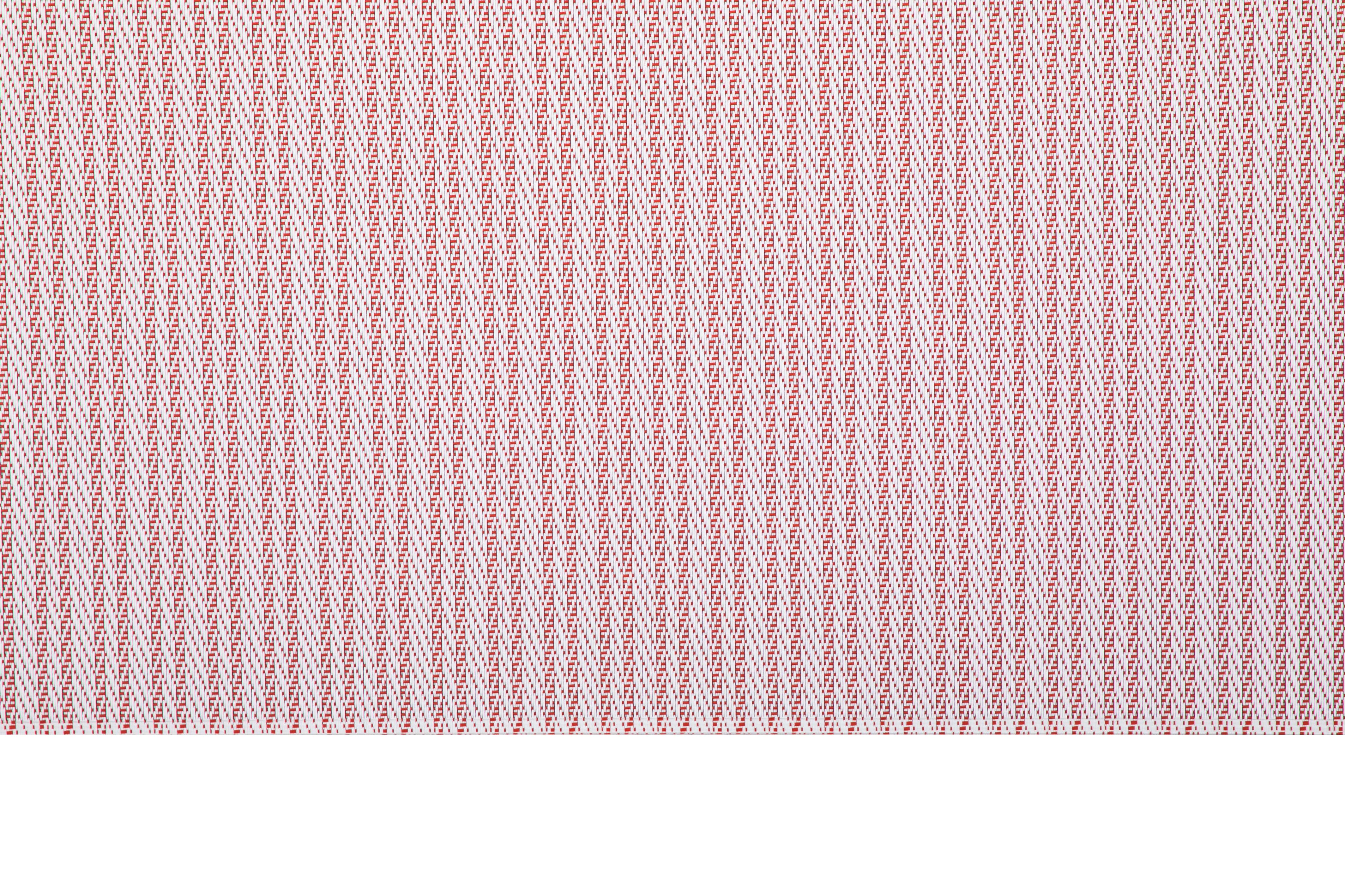 Placemat FALLON rechthoekig, 33x45cm, dubbele streep rood