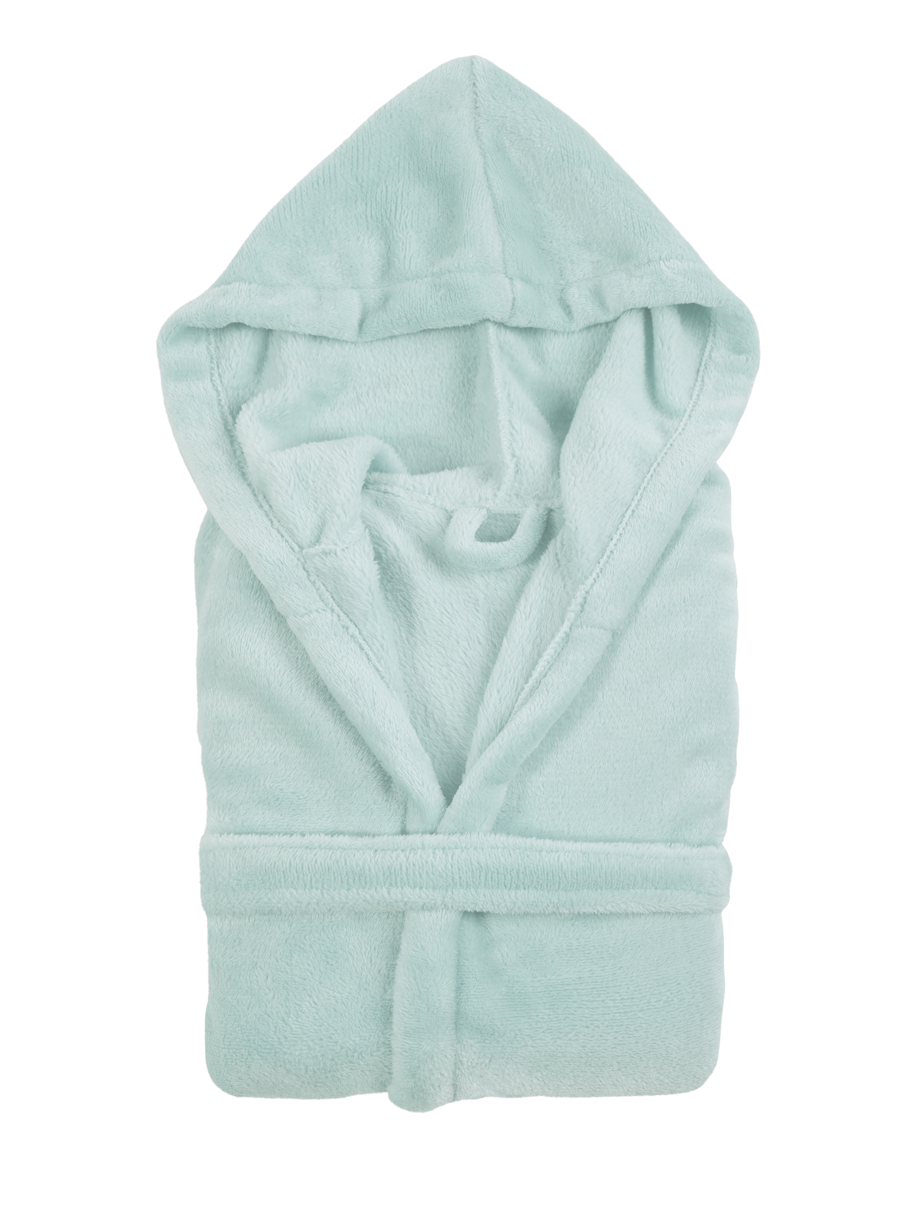 Bathrobe Microflannel kids misty blue 134/140 - unisex