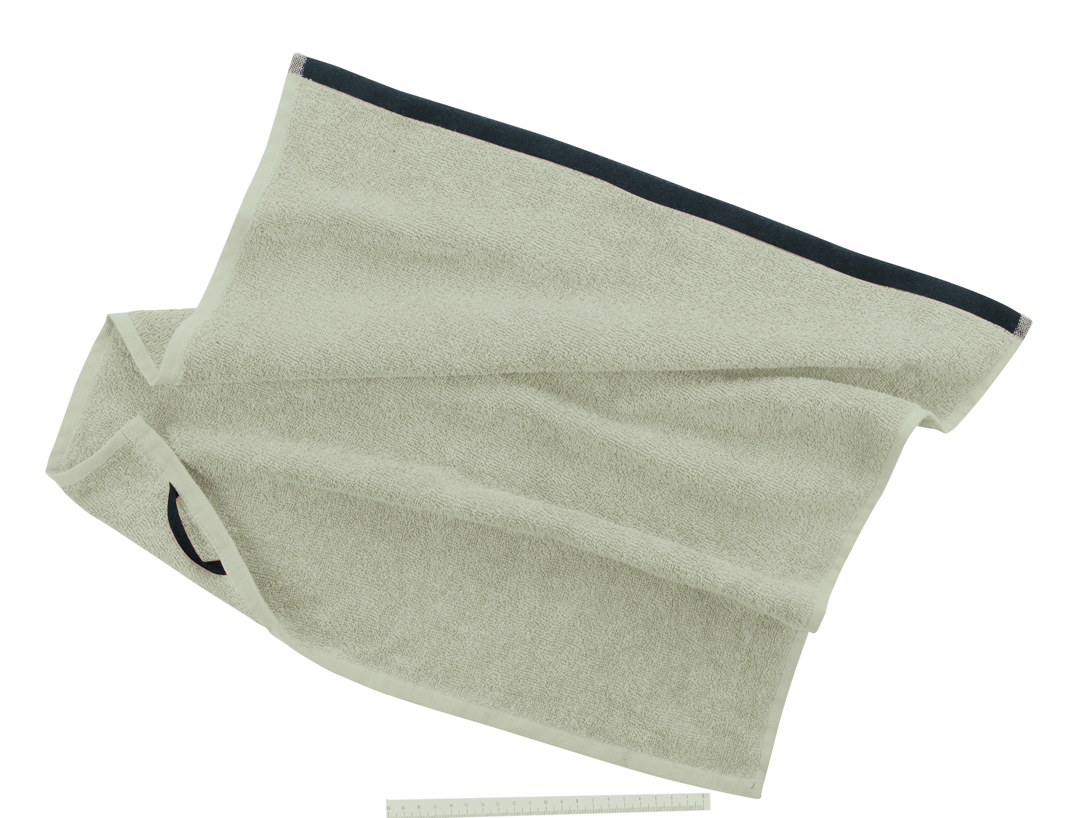 Square terry towel solid, no eyelet, with loop, set2, sand