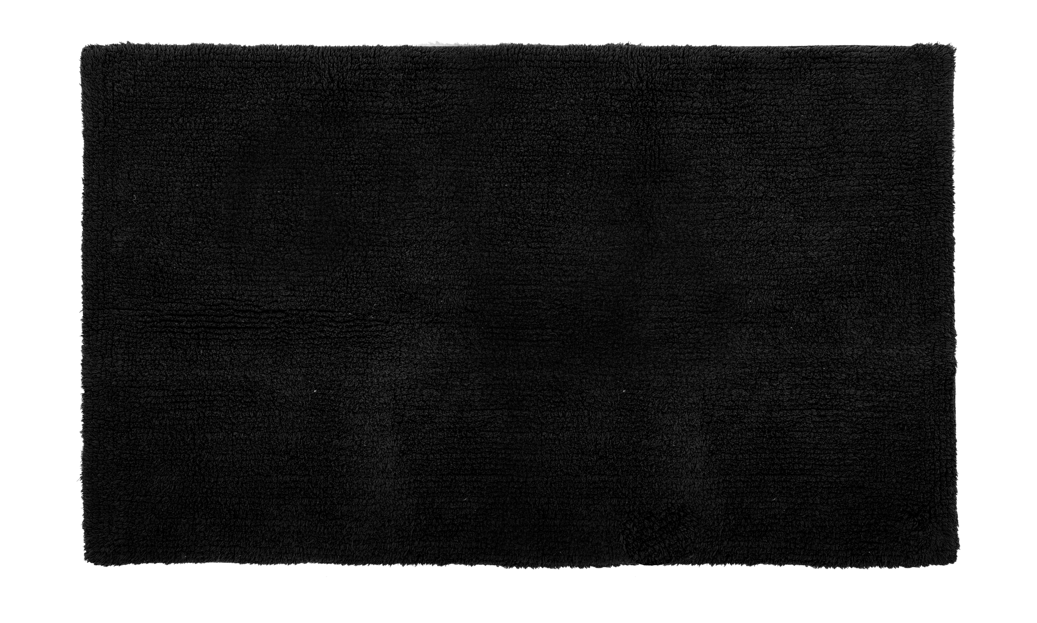 Tapis de bain RIVA - coton antidérapant, 60x100cm, black