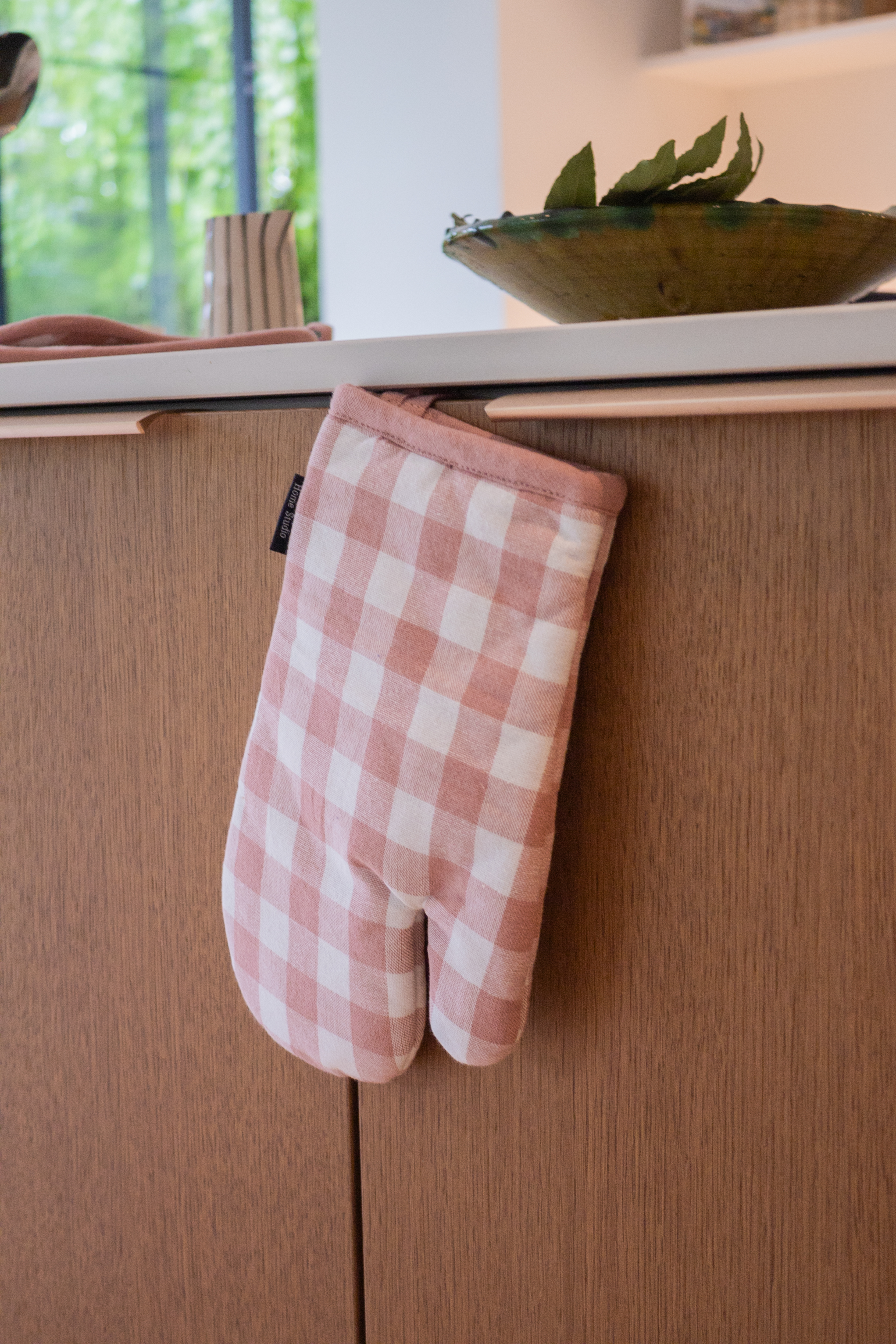 Gant de cuisine GINGHAM - 28x18 cm, rose