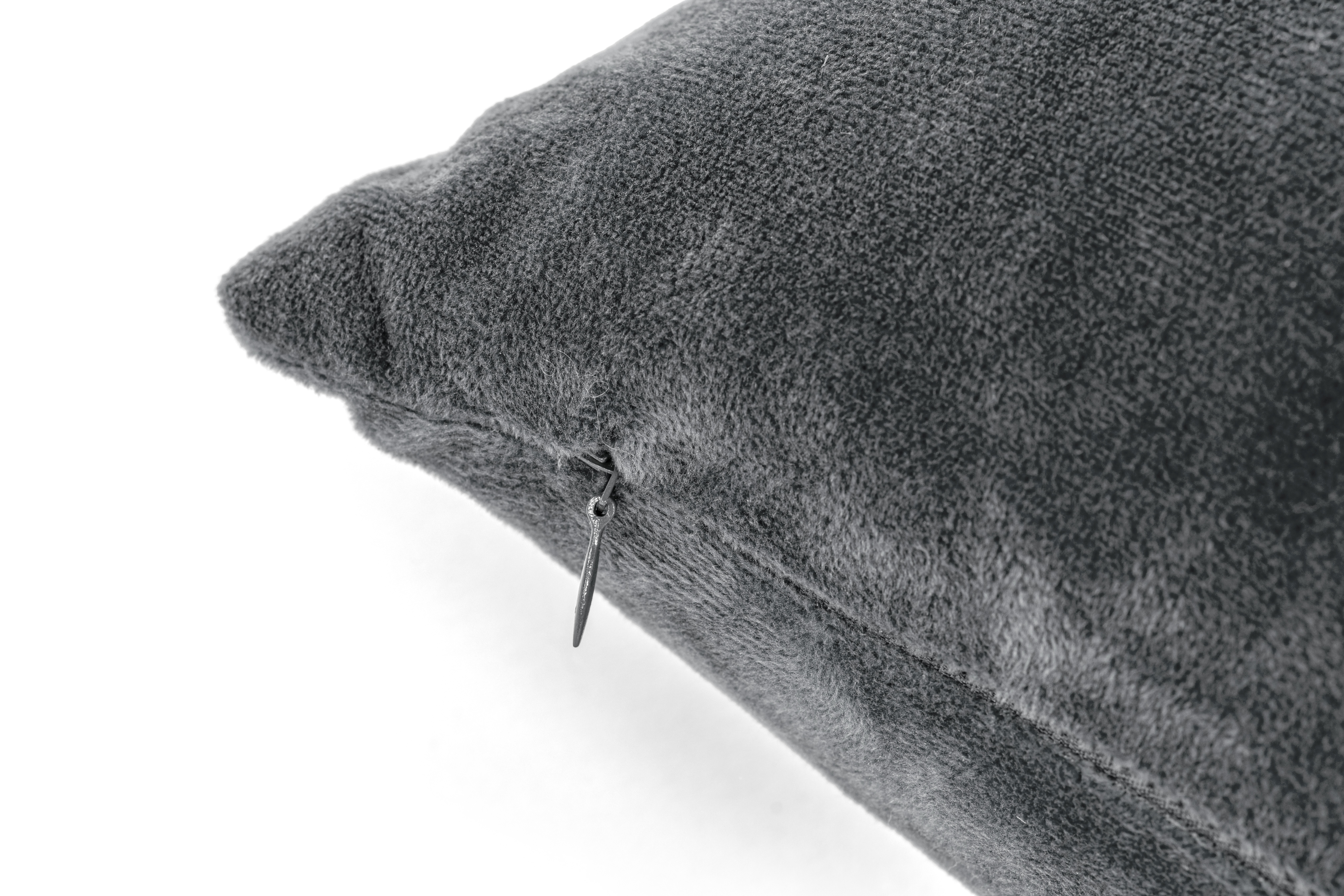 Cushion (fillled) Crystal Velvet 42x42 cm, grey