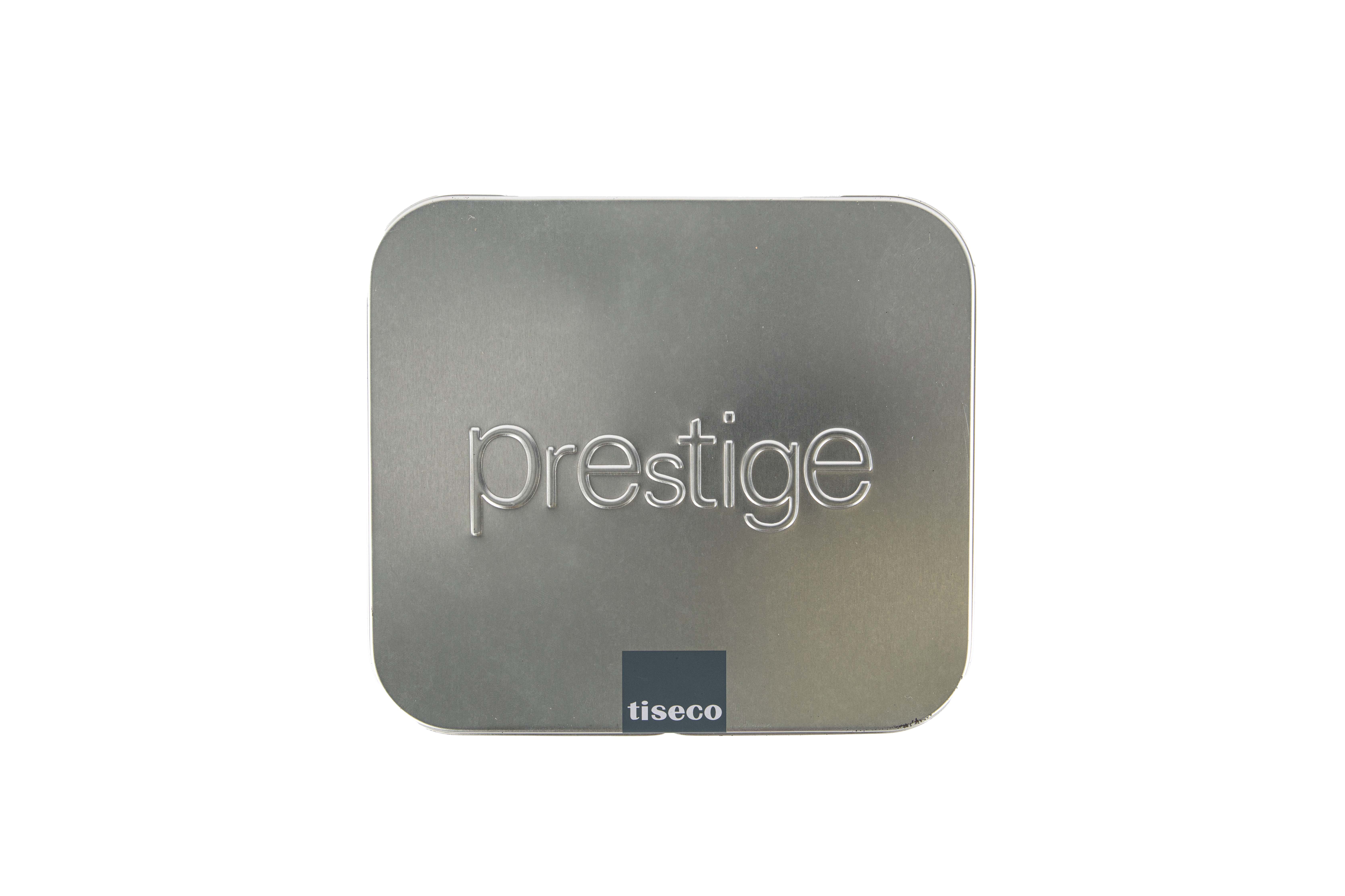 Flat tin box prestige + Tiseco logo