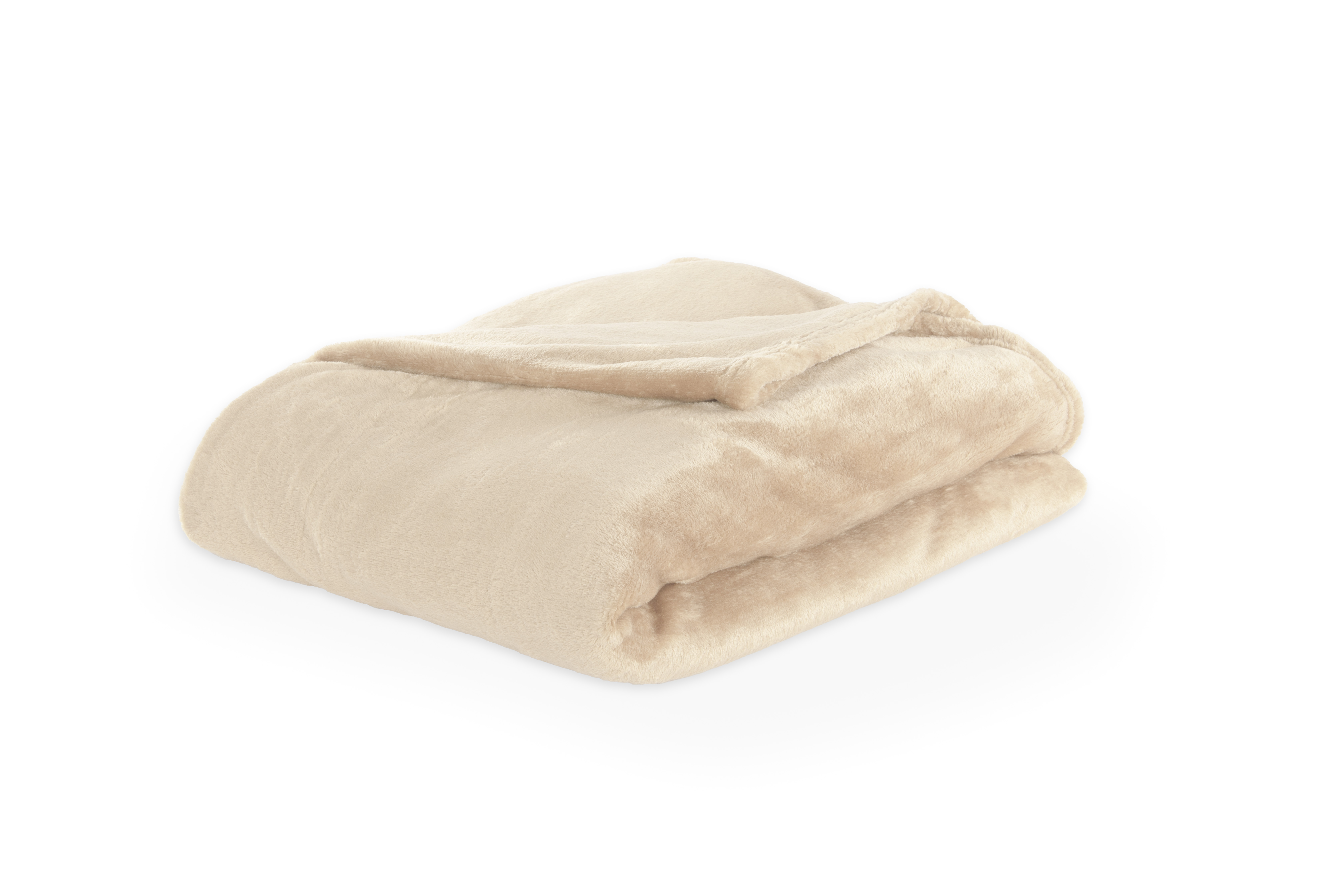 Plaid COSY DELUX - Microflanelle - 130x160 cm, sable