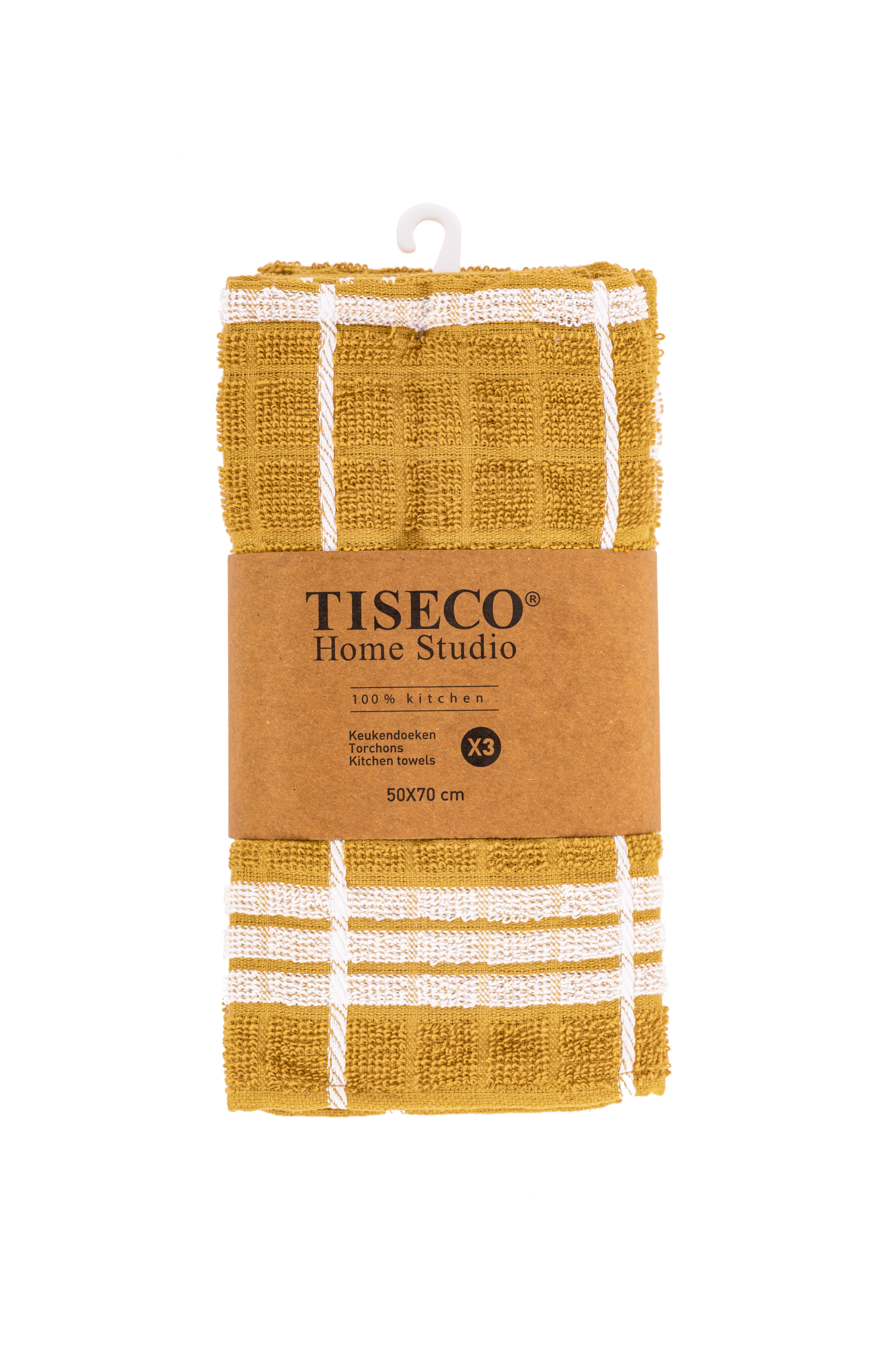 Torchon OMAN - SET/3 - 50x70 cm, camel