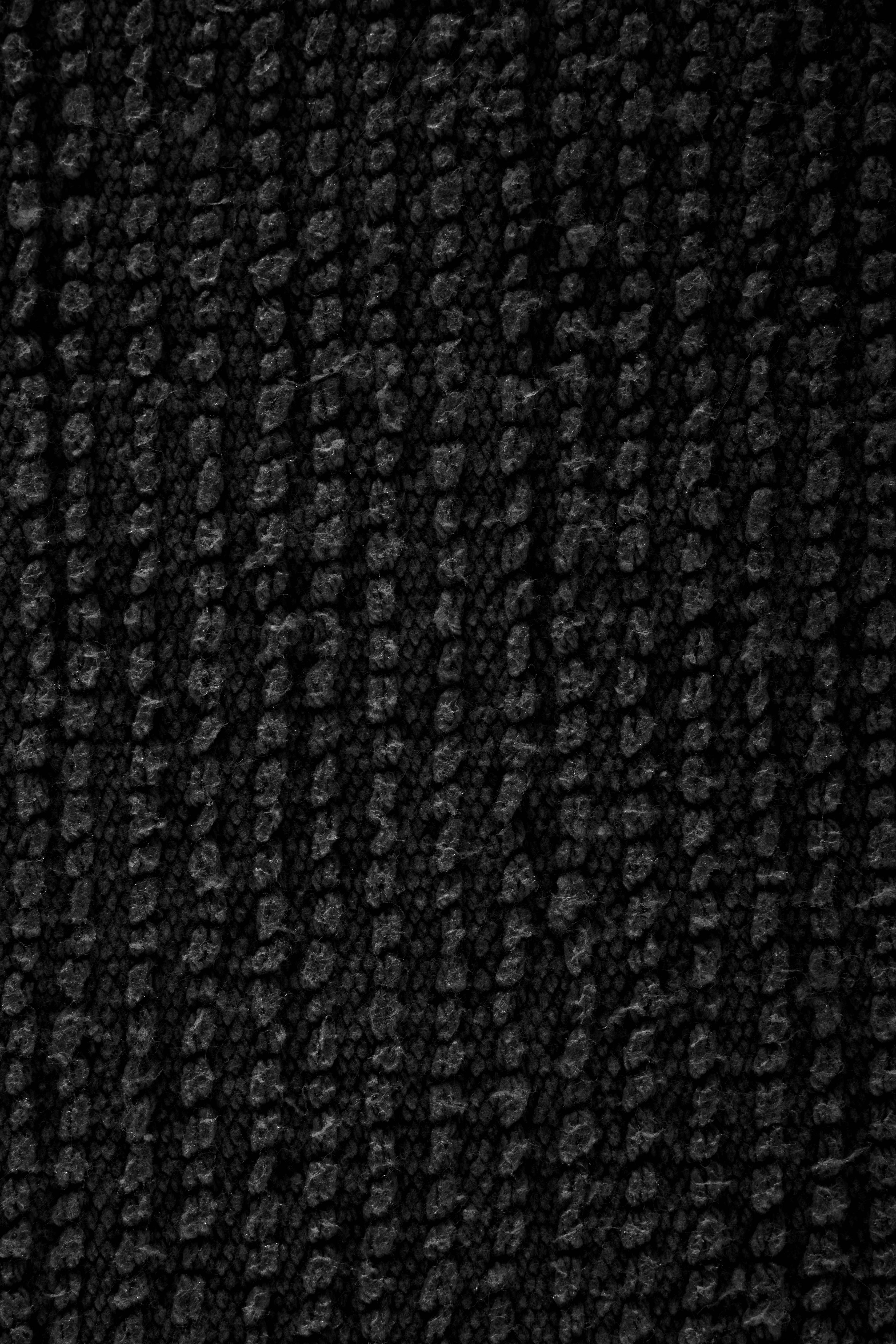 RIVA bath carpet - cotton anti-slip, 60x60cm, black