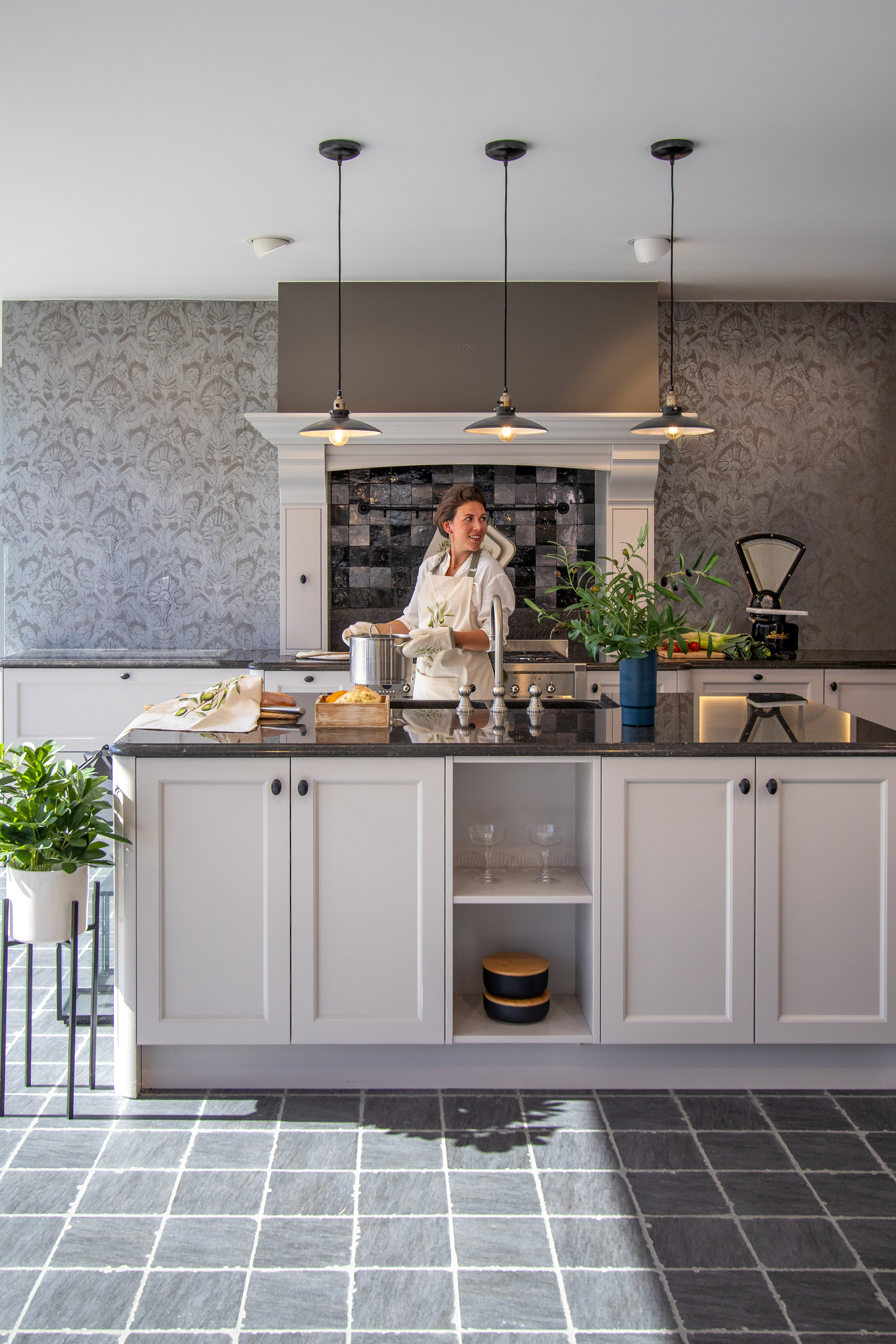 Tablier 74x85cm, olive