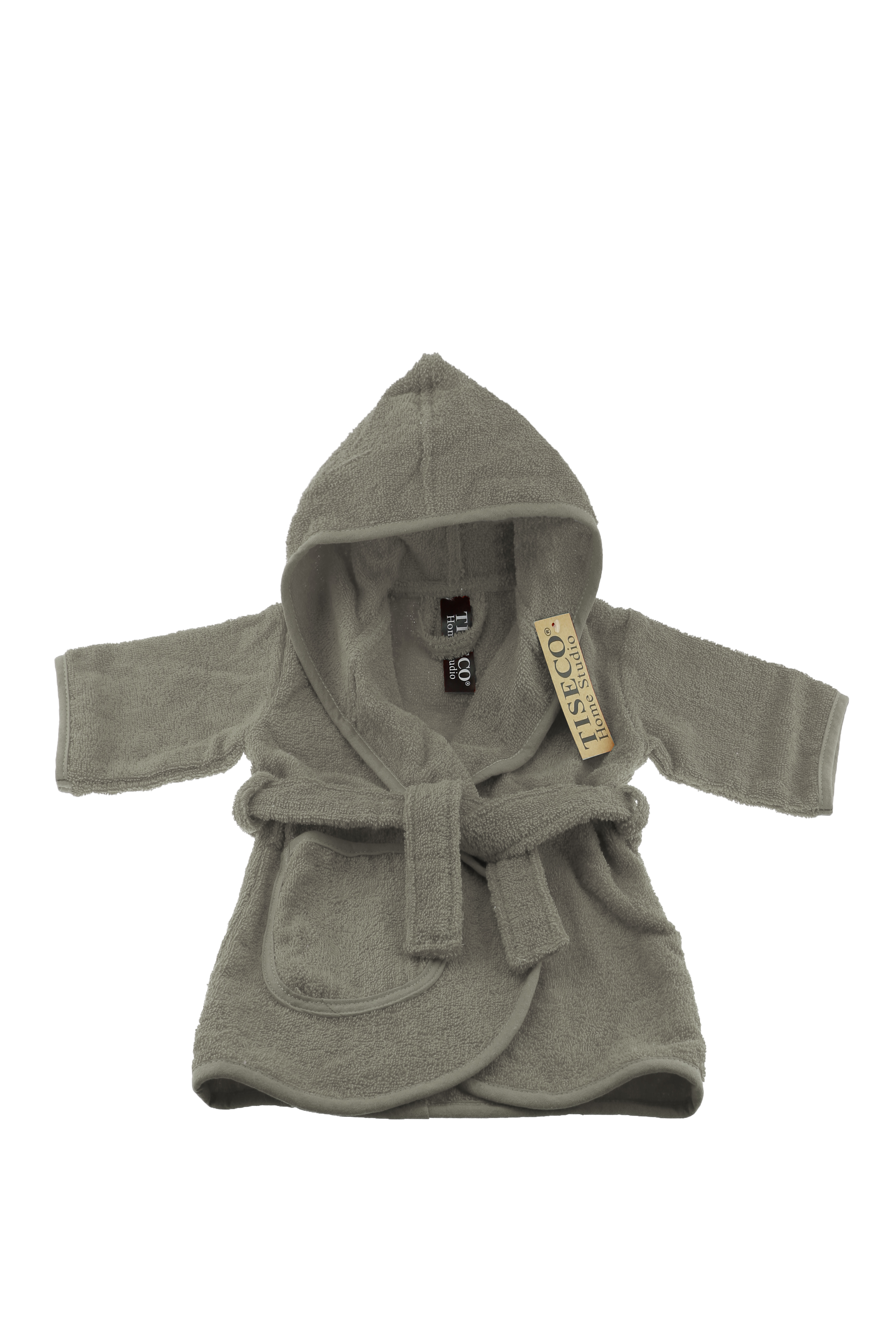 Peignoir bébé uni - 1-2 année, taupe