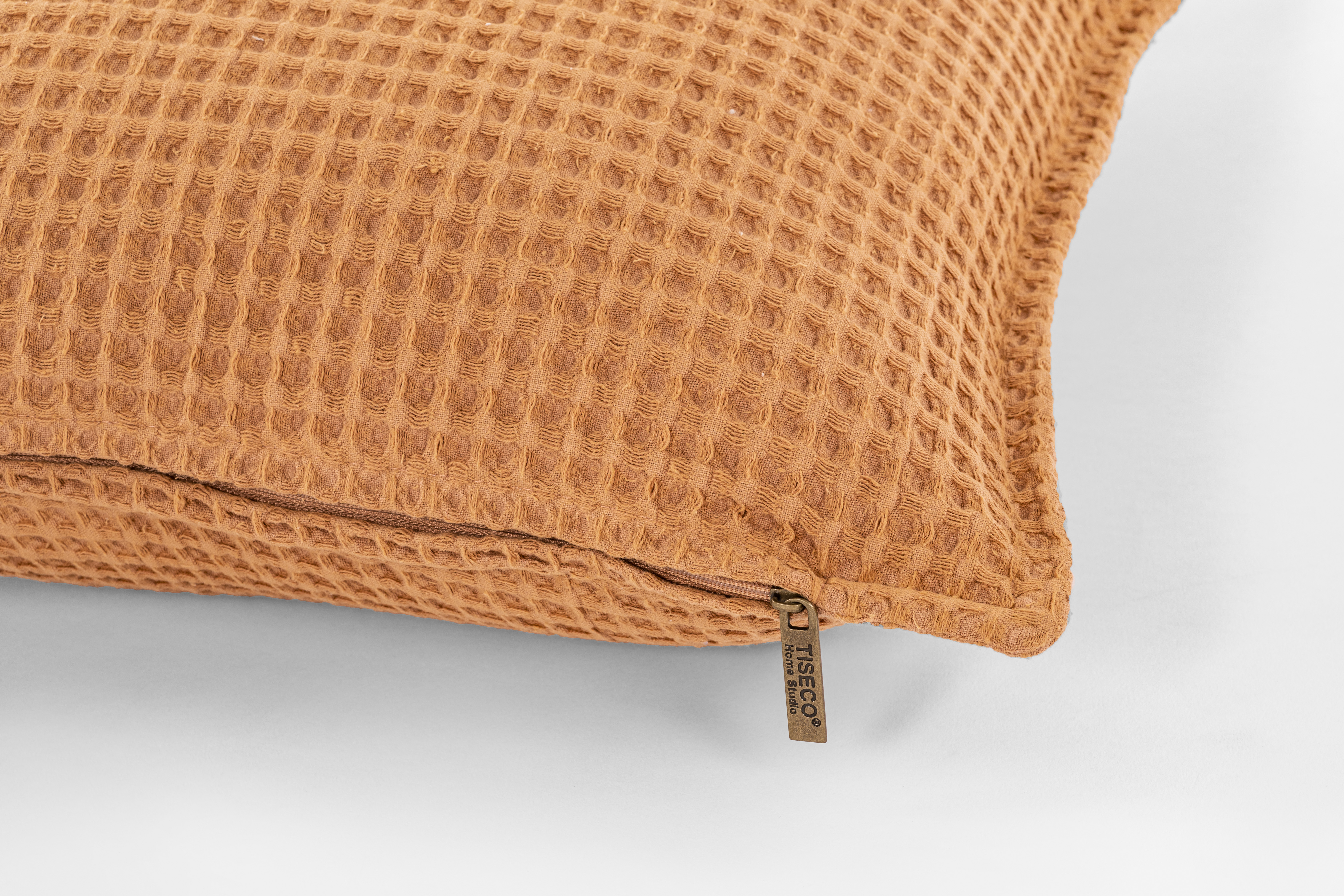 Kussen (gevuld) HONEYCOMB 45X45cm, indian tan