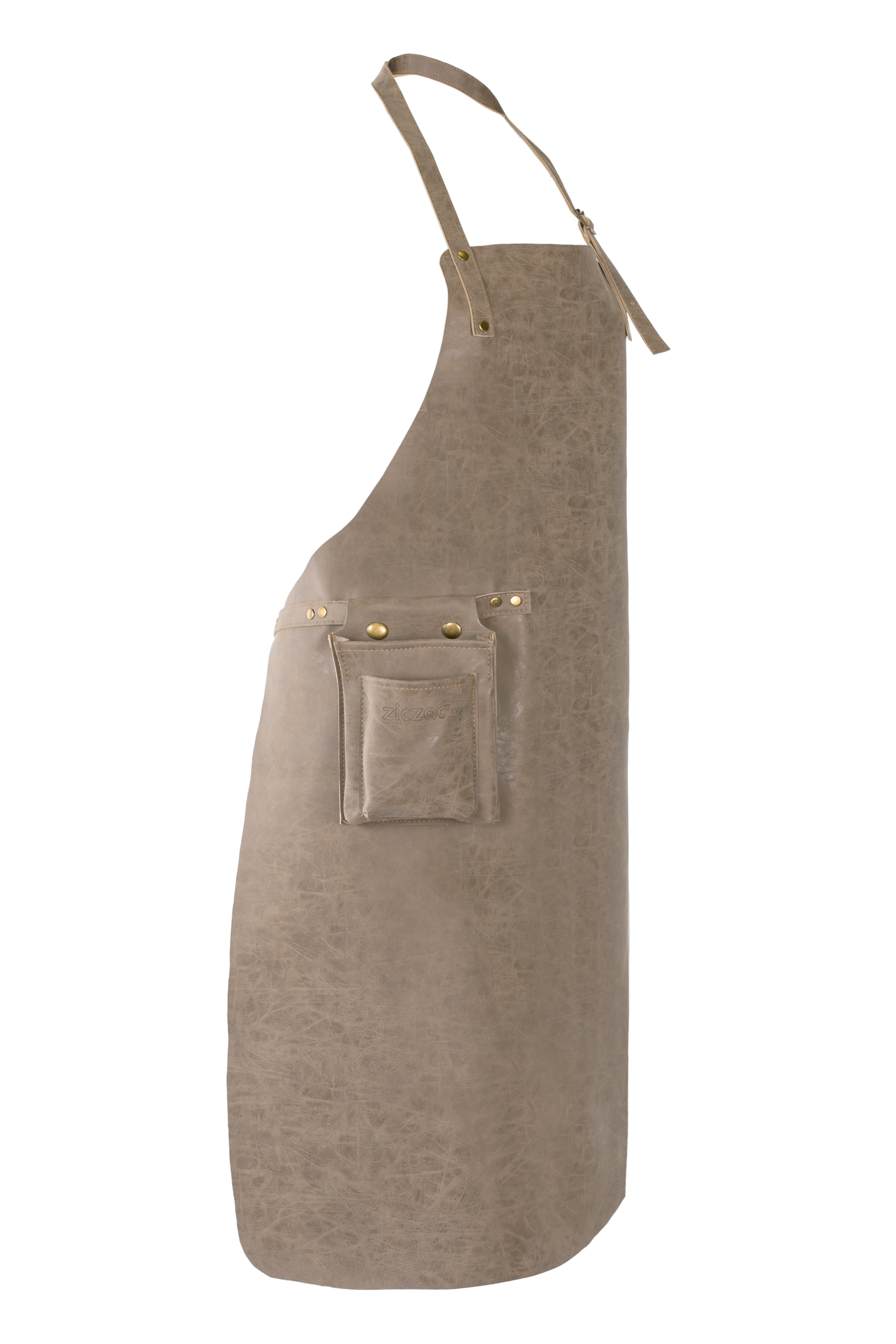 Apron TRUMAN (Towel loop - no pocket - opt. Accessory bag), 70x90 cm, taupe