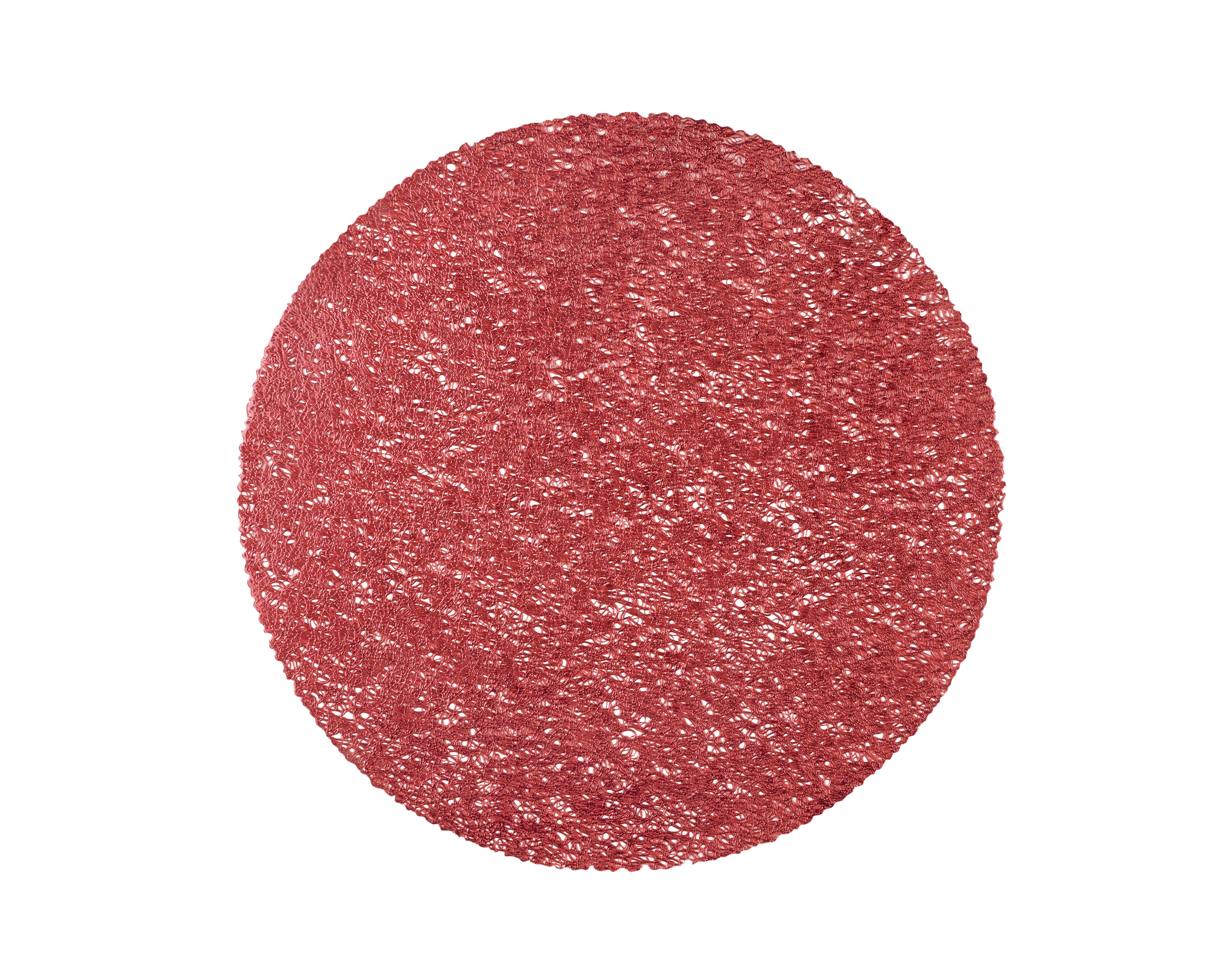 Placemat spaghetti round, 40 cm, red