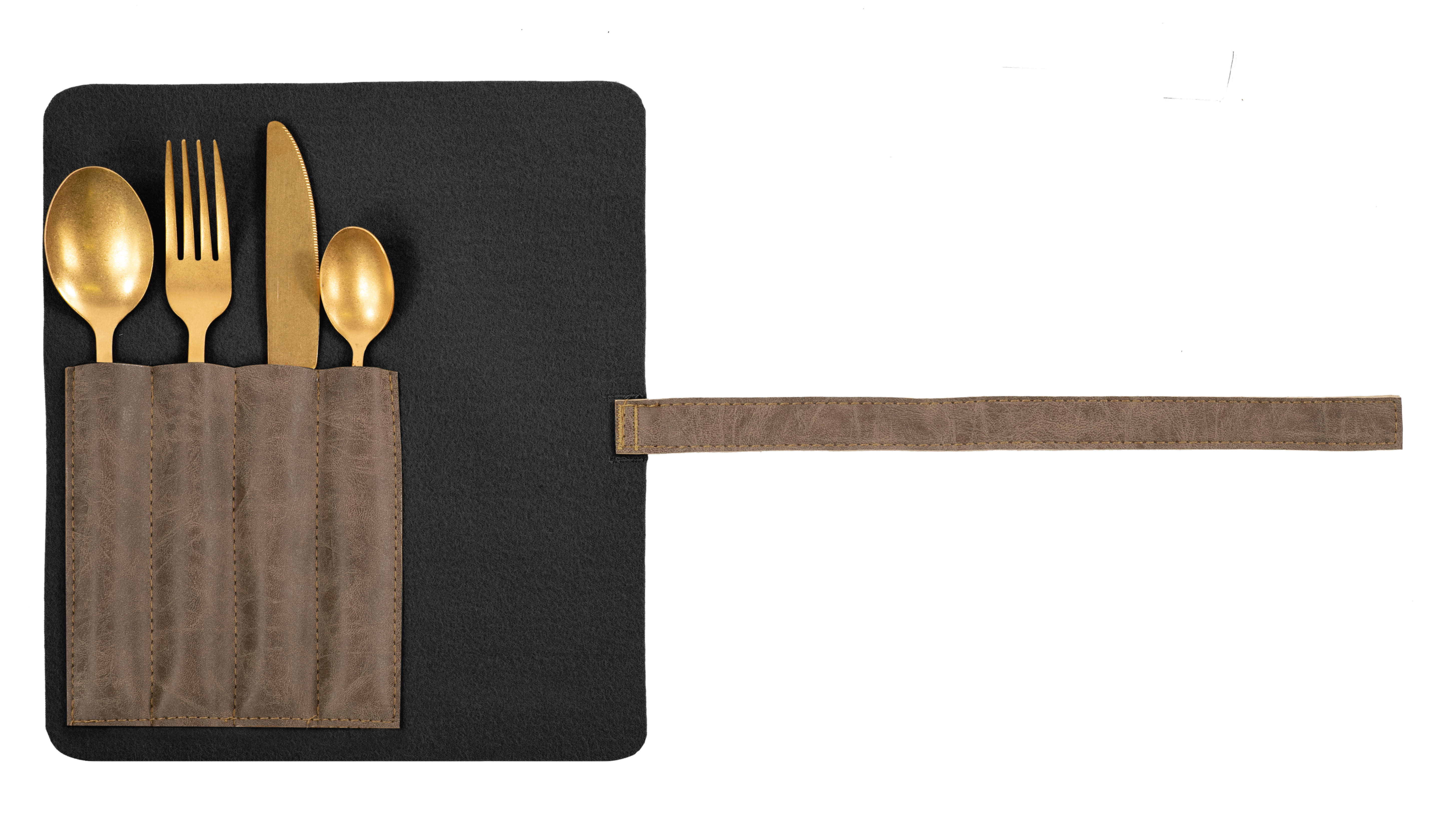 Cutlery holder TRUMAN, 22.5 x 26 cm, coffee- SET/2