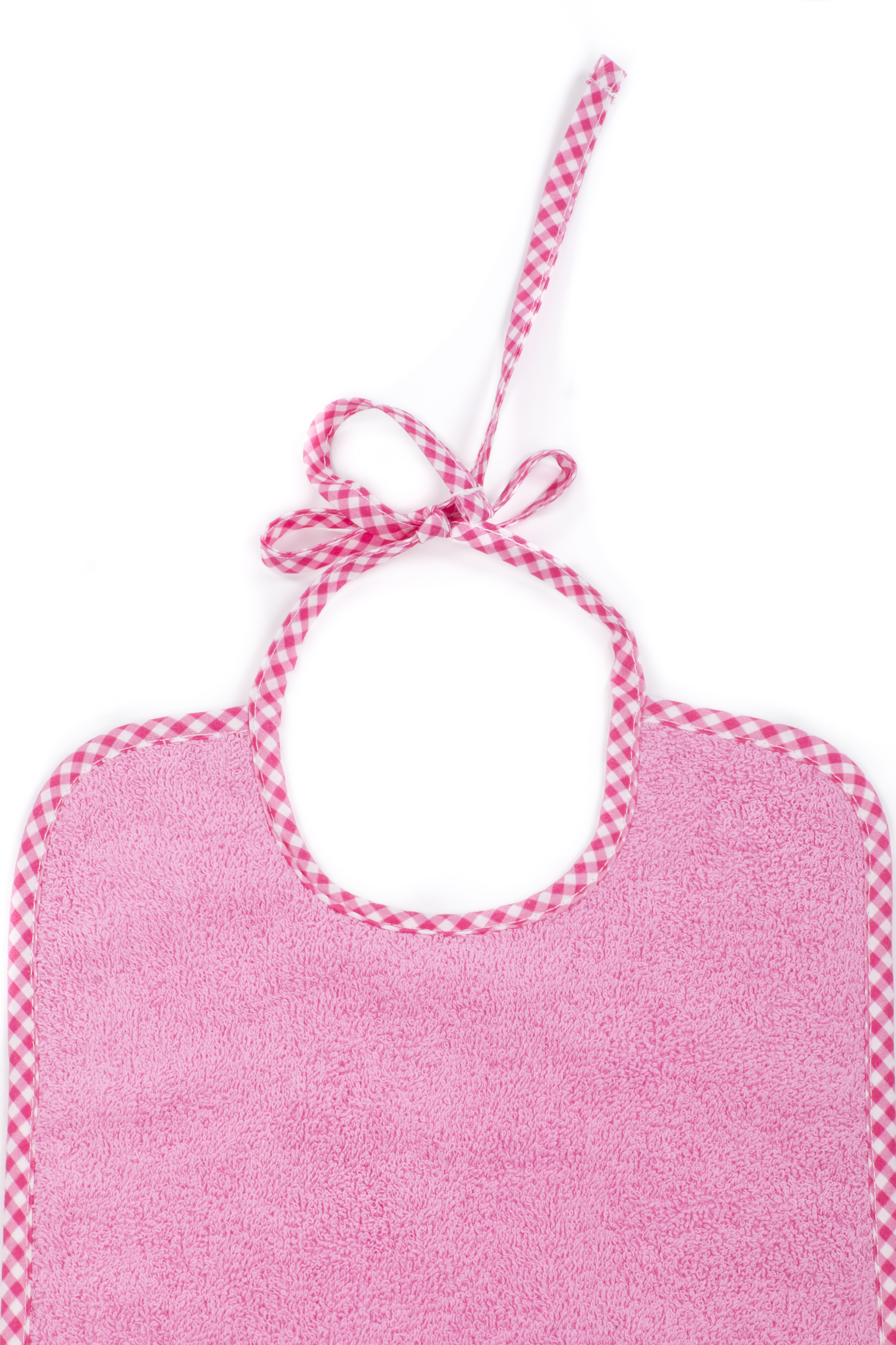 Bib with straps Girl, uni pink, 35x27 cm 