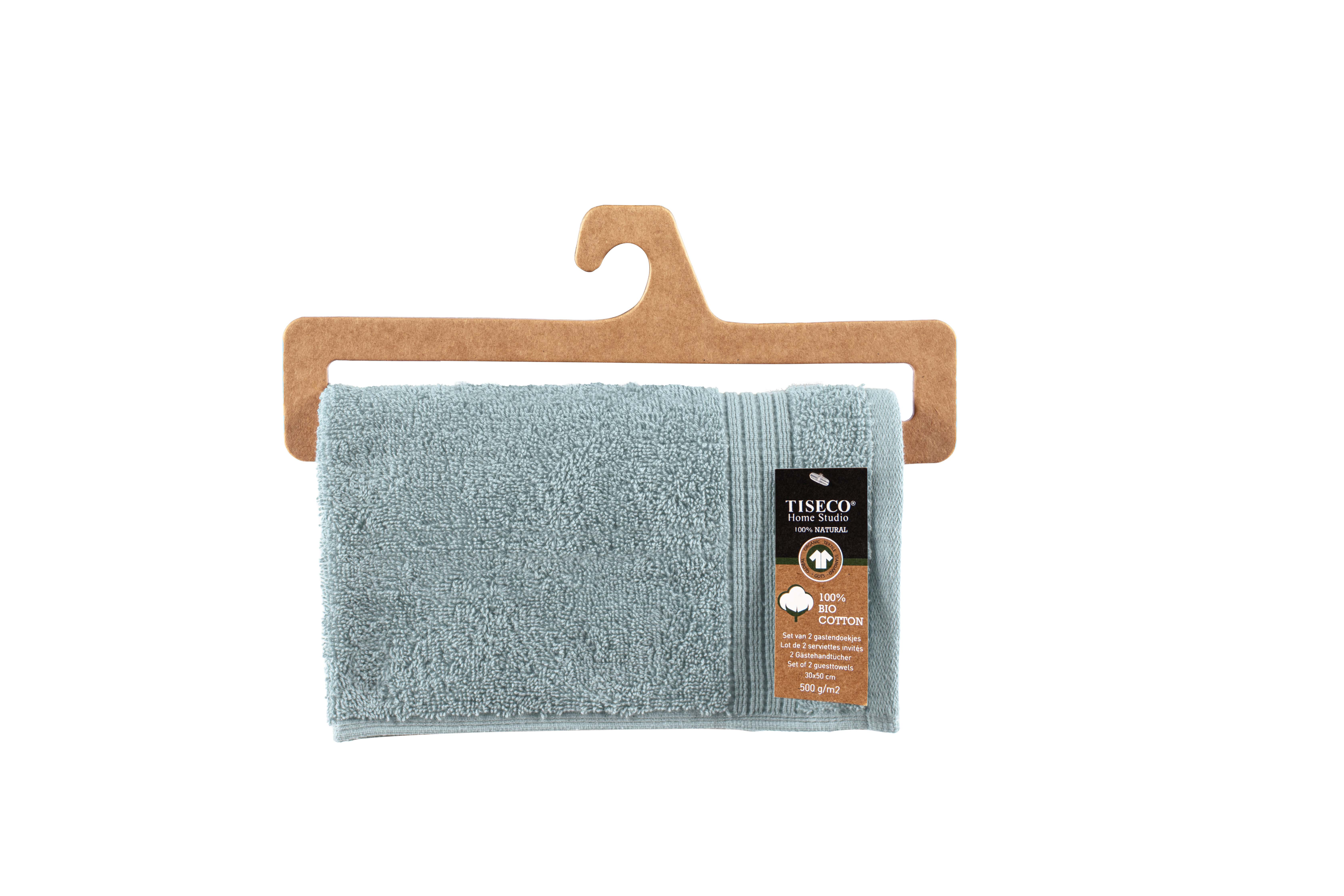 Guest towel EDEN 30x50cm, stone blue set/2