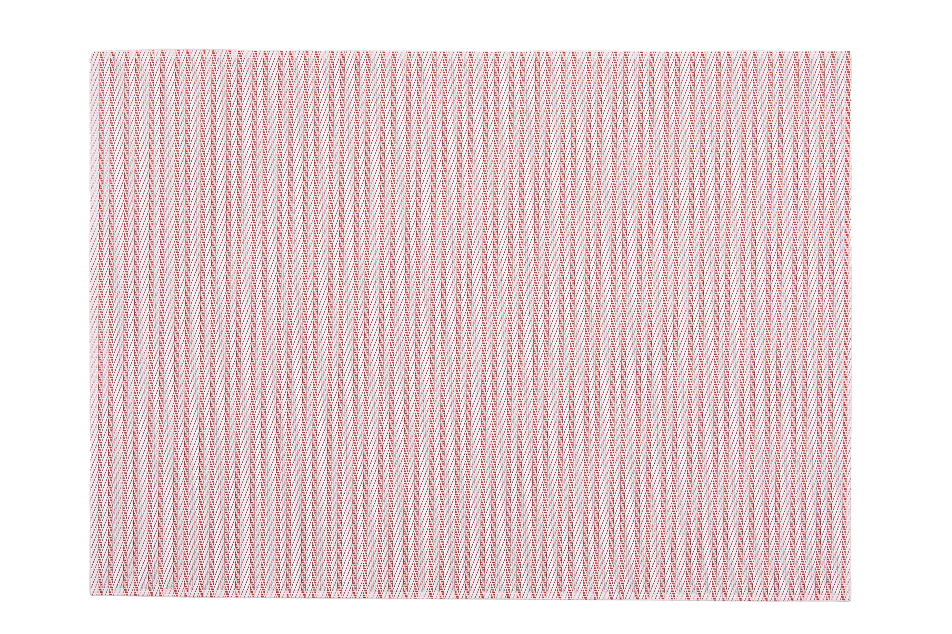 Placemat FALLON rectangular, 33x45cm, double stripe red