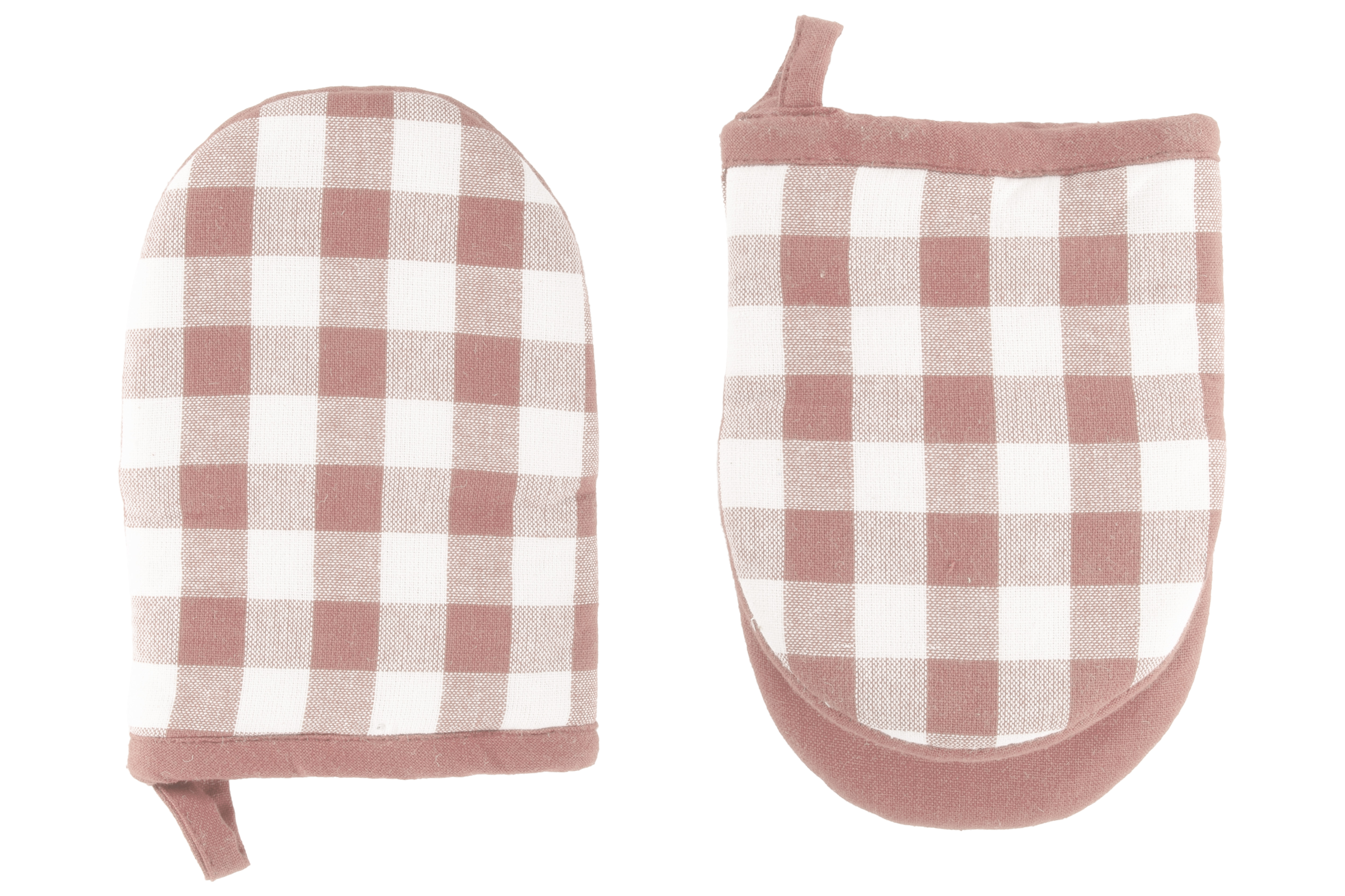 Gripper GINGHAM - SET/2 - 13x19 cm, roze