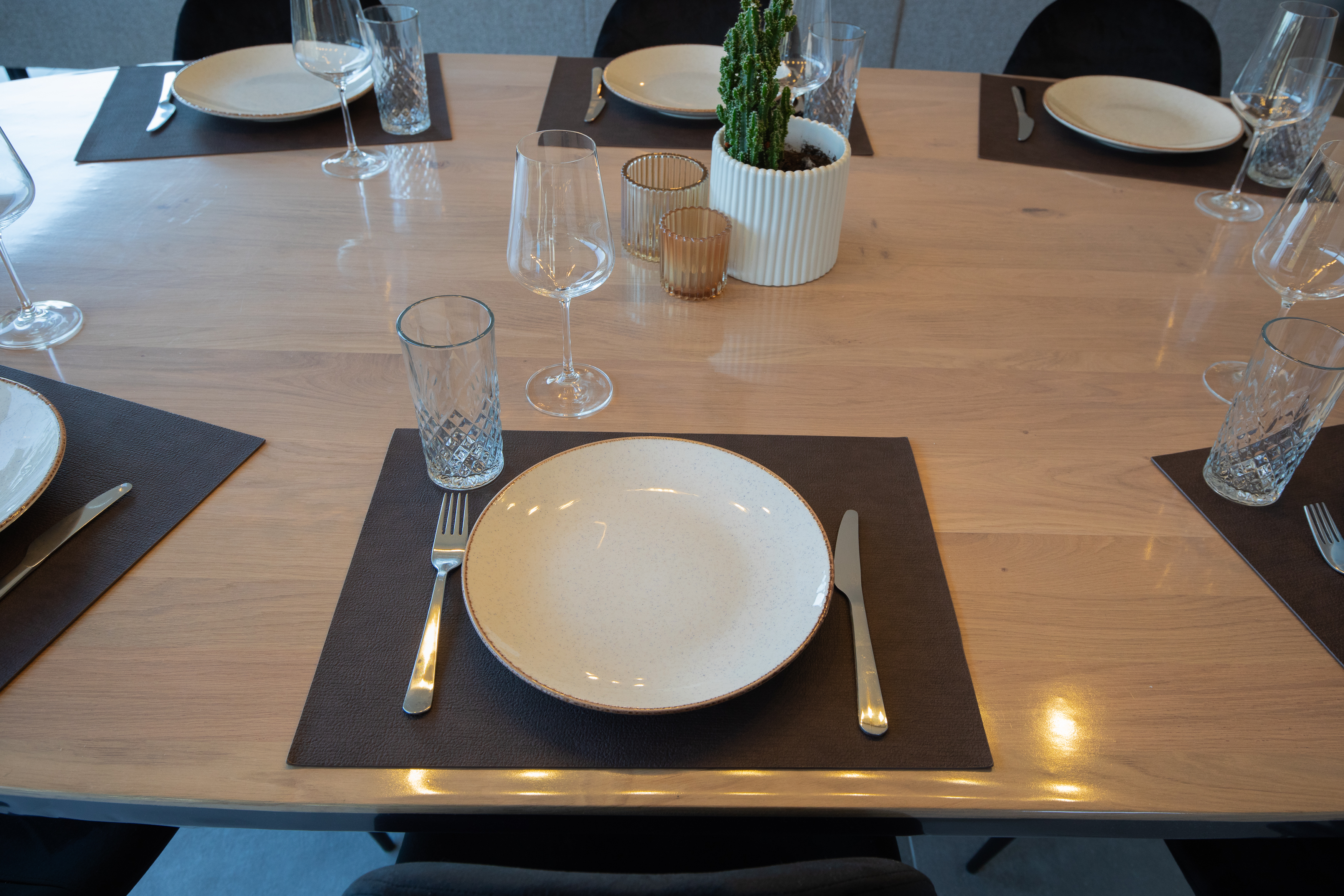 Placemat OLTEN - plantbased, 33x45 cm, coffee