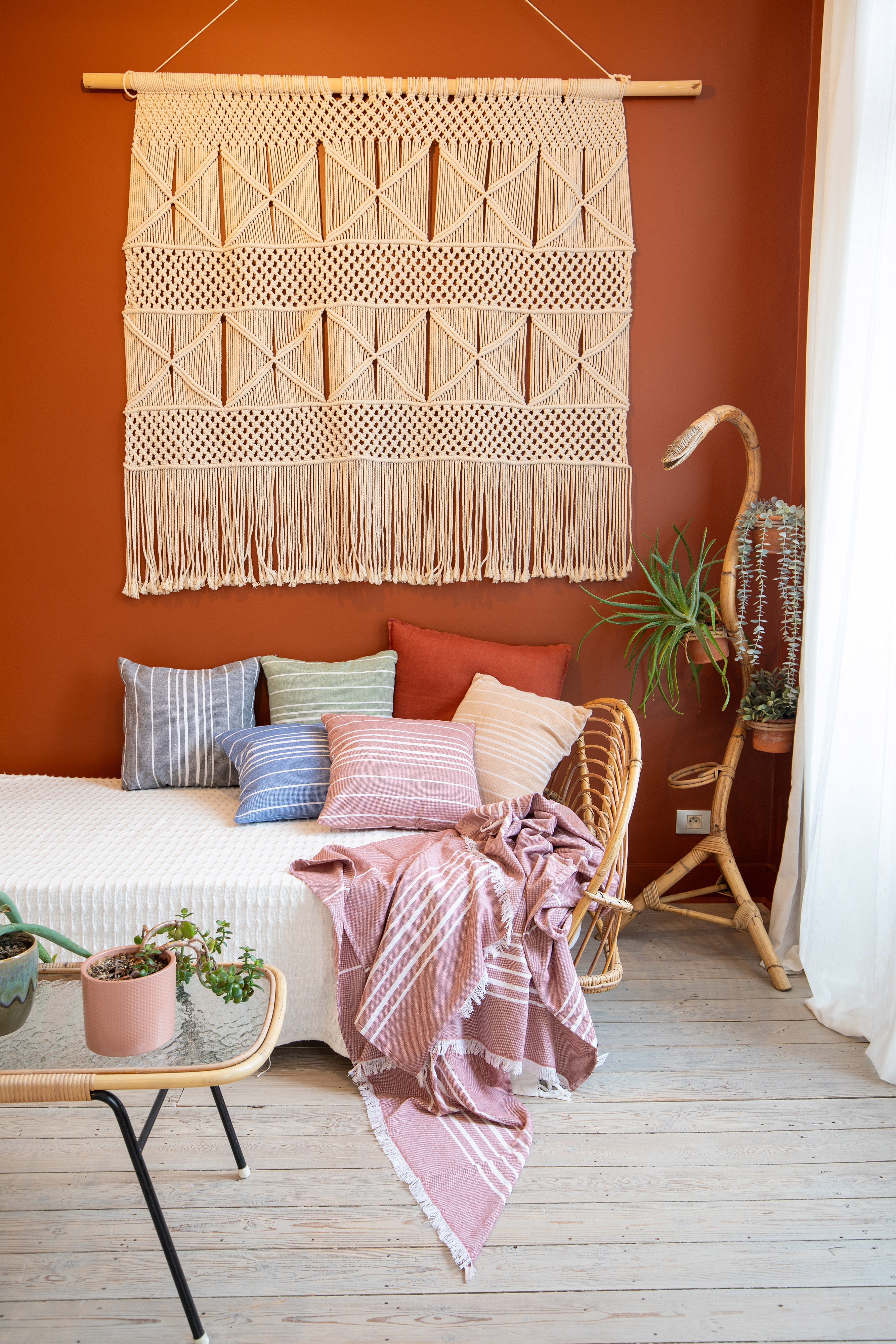 Throw cushion (filled) SOLENE - 45x45 cm, green