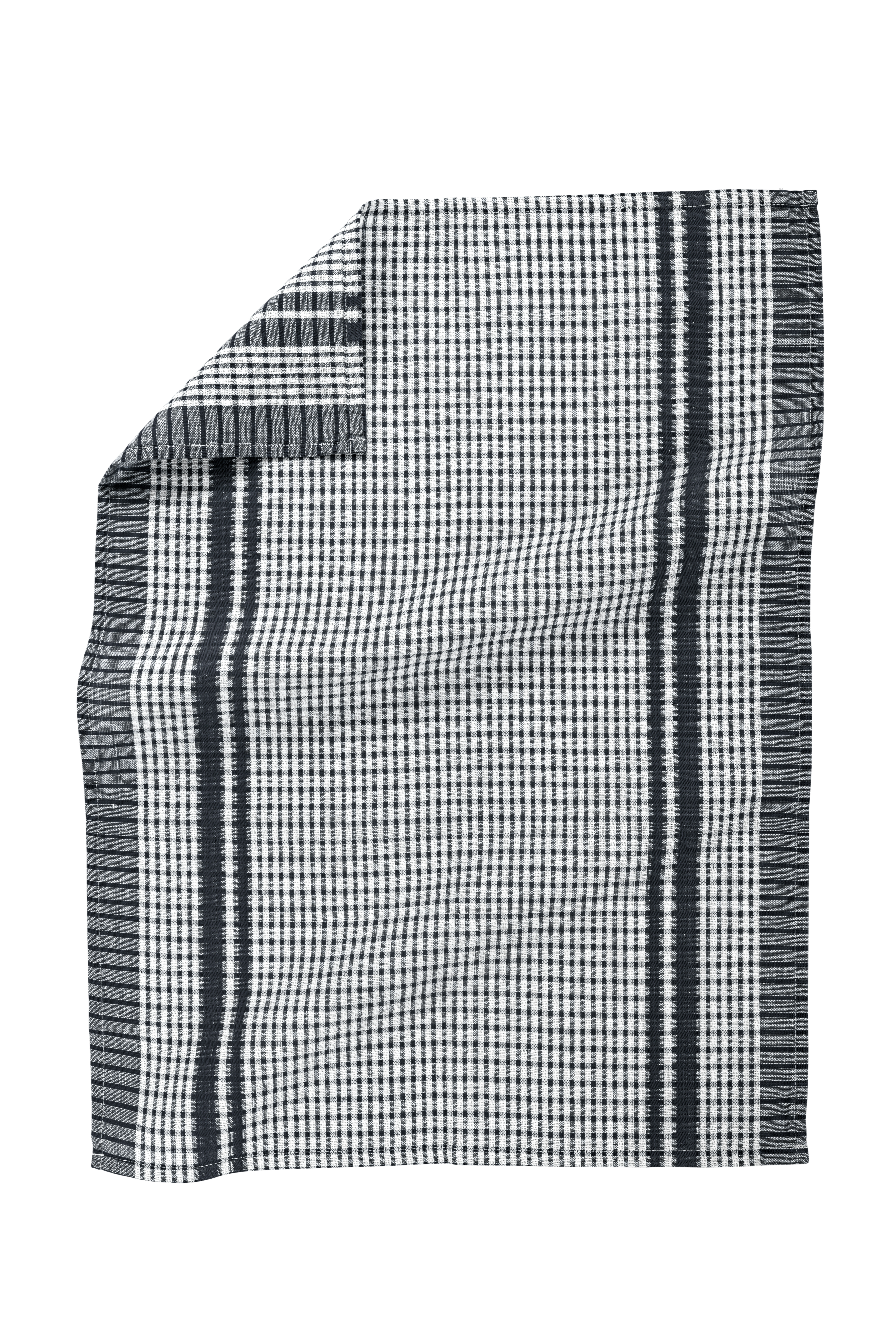 Torchon WAFFLE - SET/6 - 50x70 cm, noir