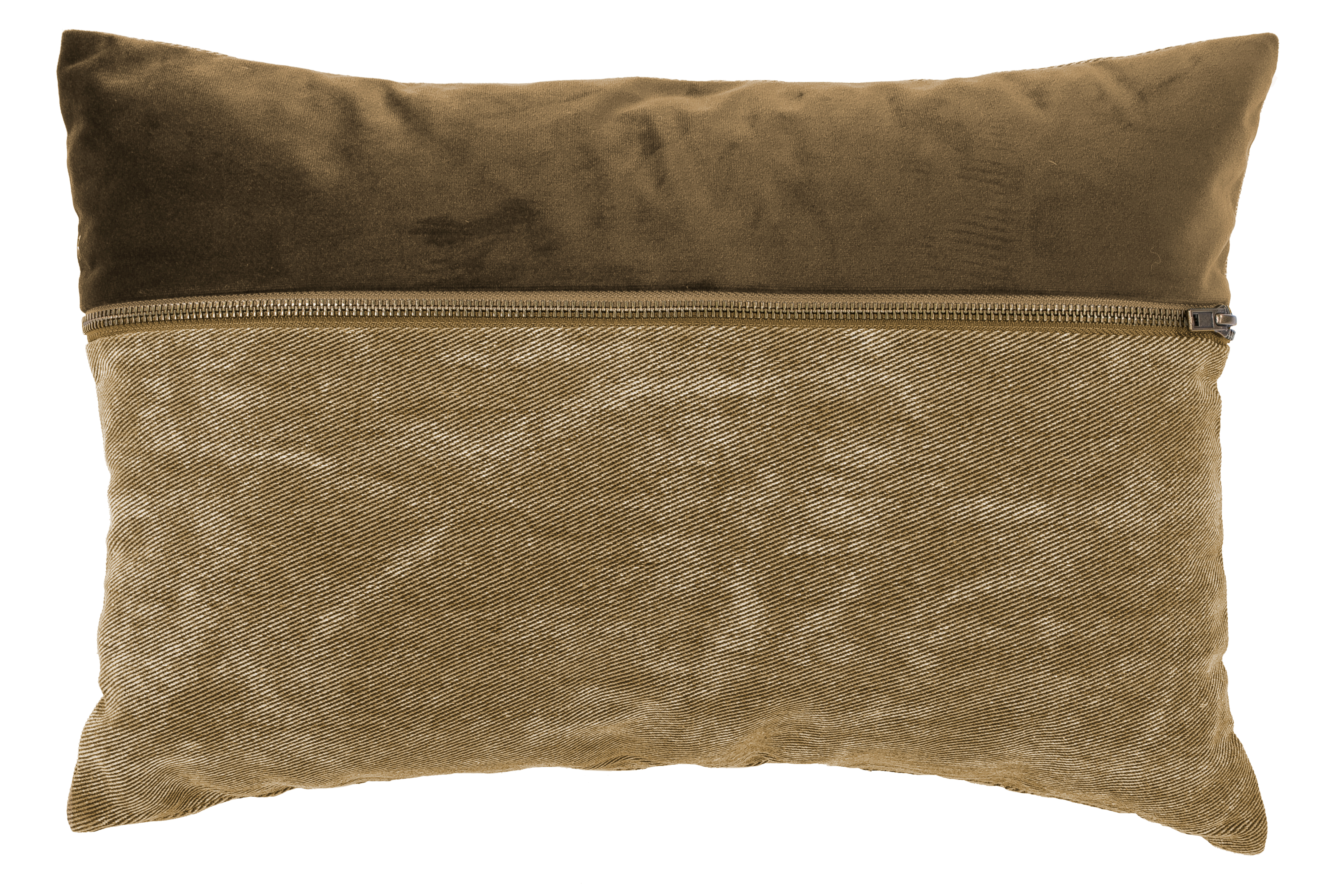 Kussen (gevuld) VELVET MIX - CHESTER 30x45cm, camel