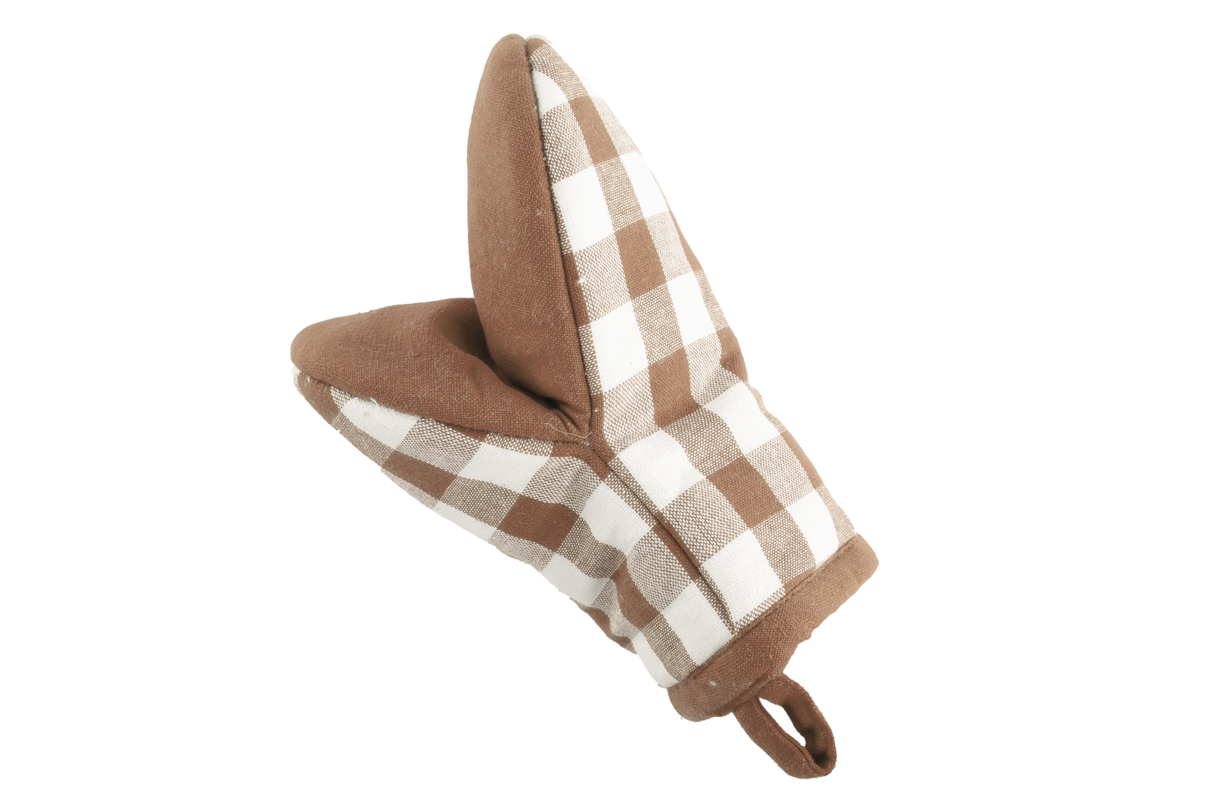 Gripper GINGHAM - SET/2 - 13x19 cm, cognac