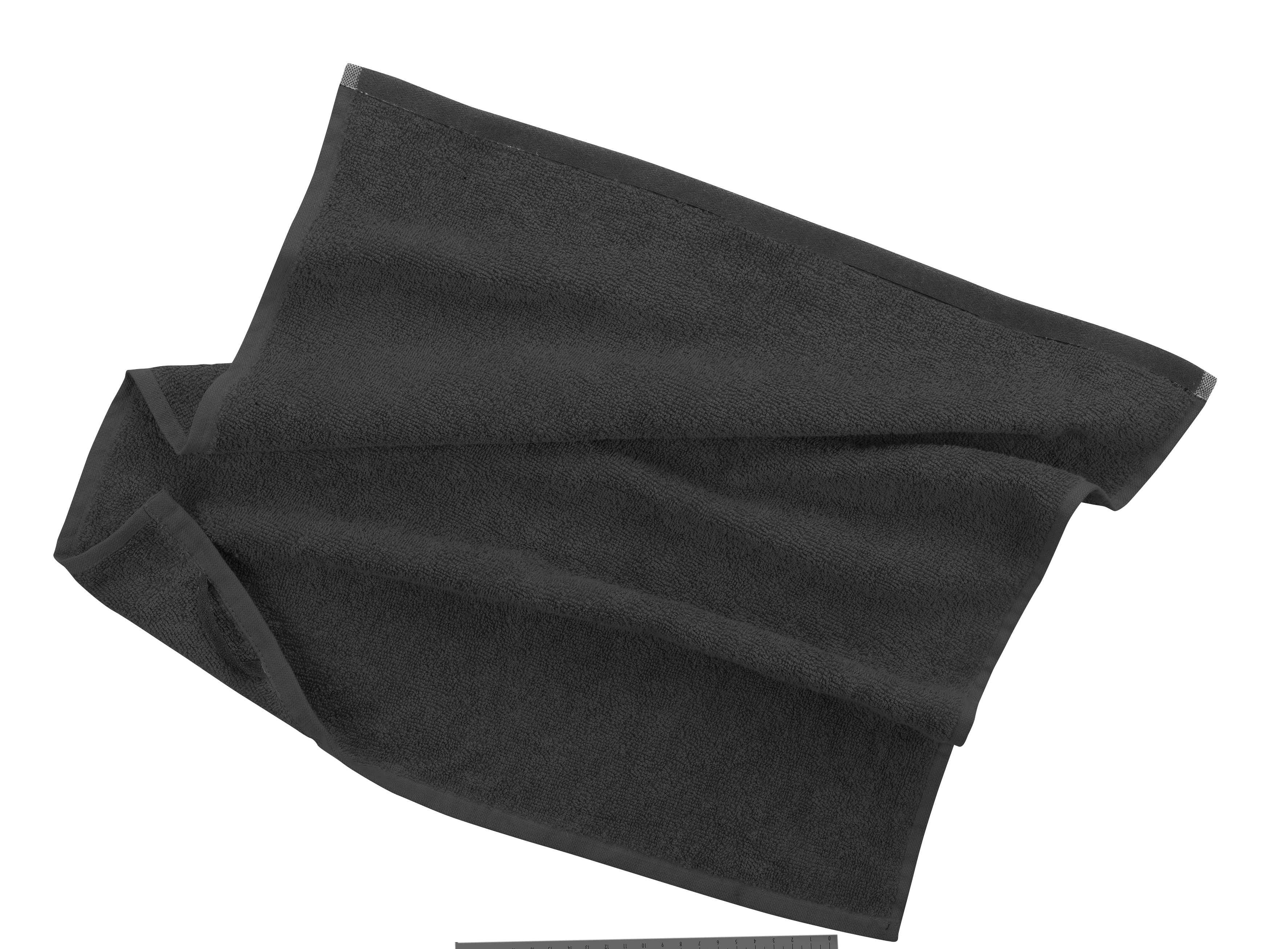 Terry towel - SET/2 - 50x50 cm, black