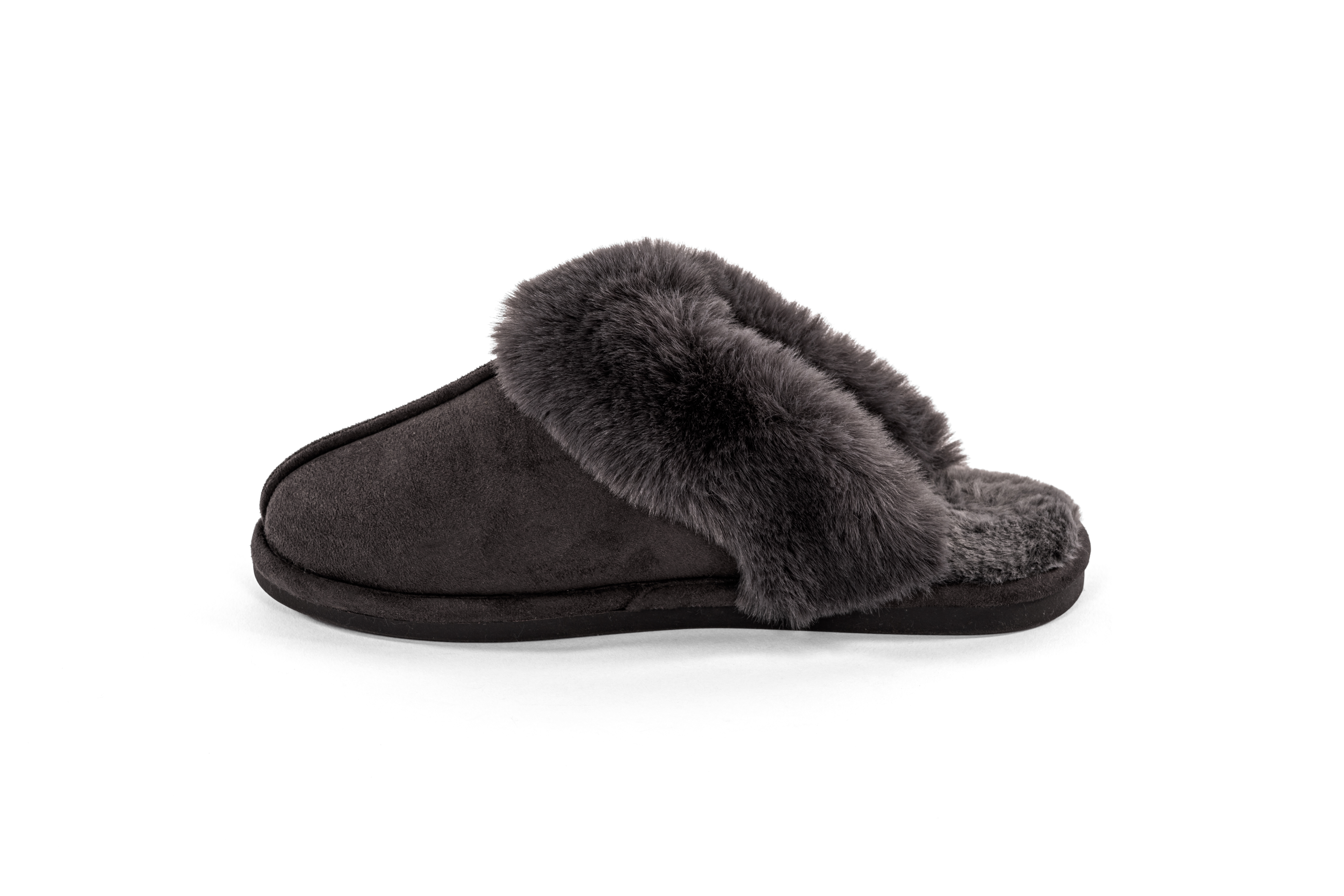 Suede slippers SNUGGS 36/37, black