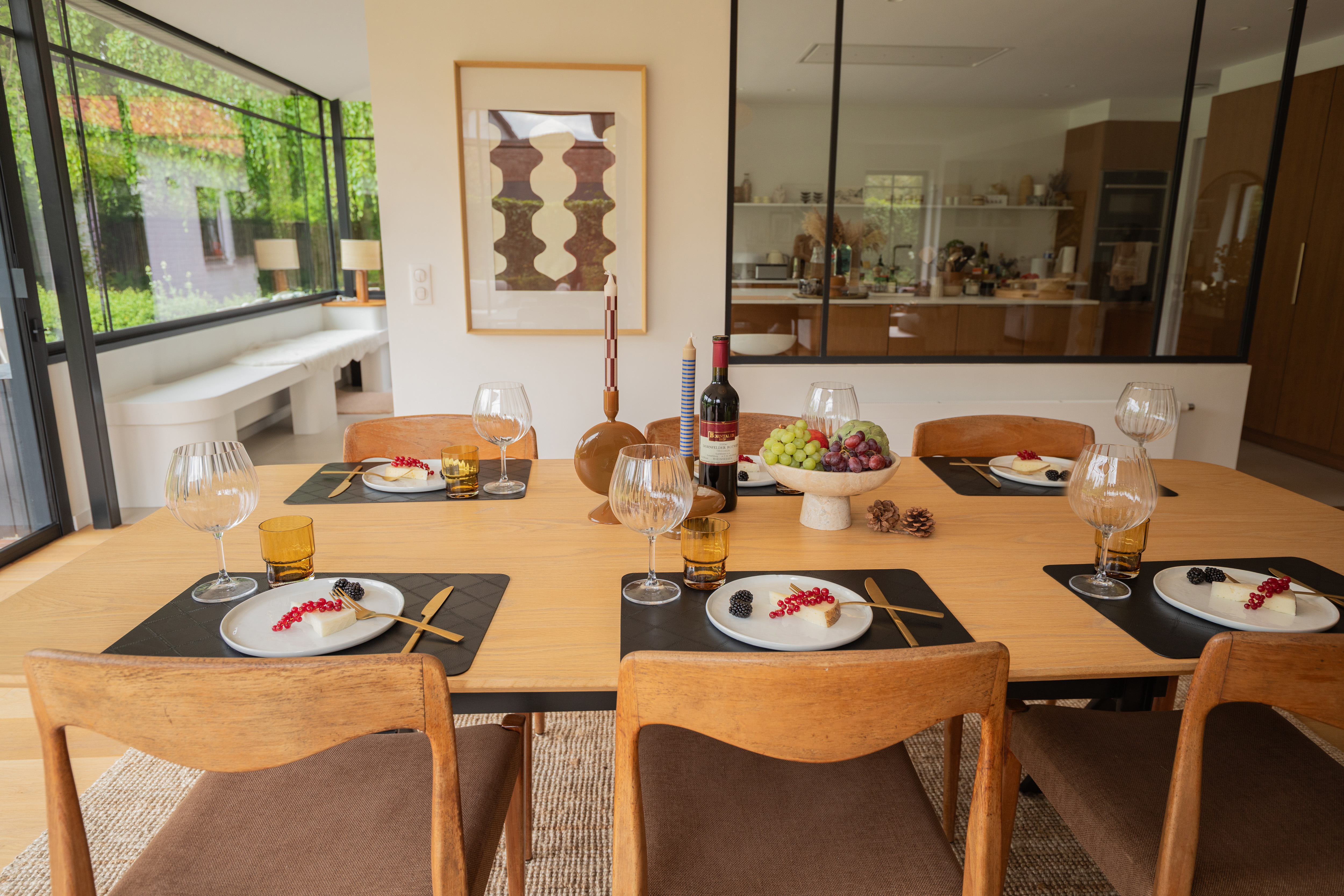 Set de table EDSON - 30x45 cm, noir