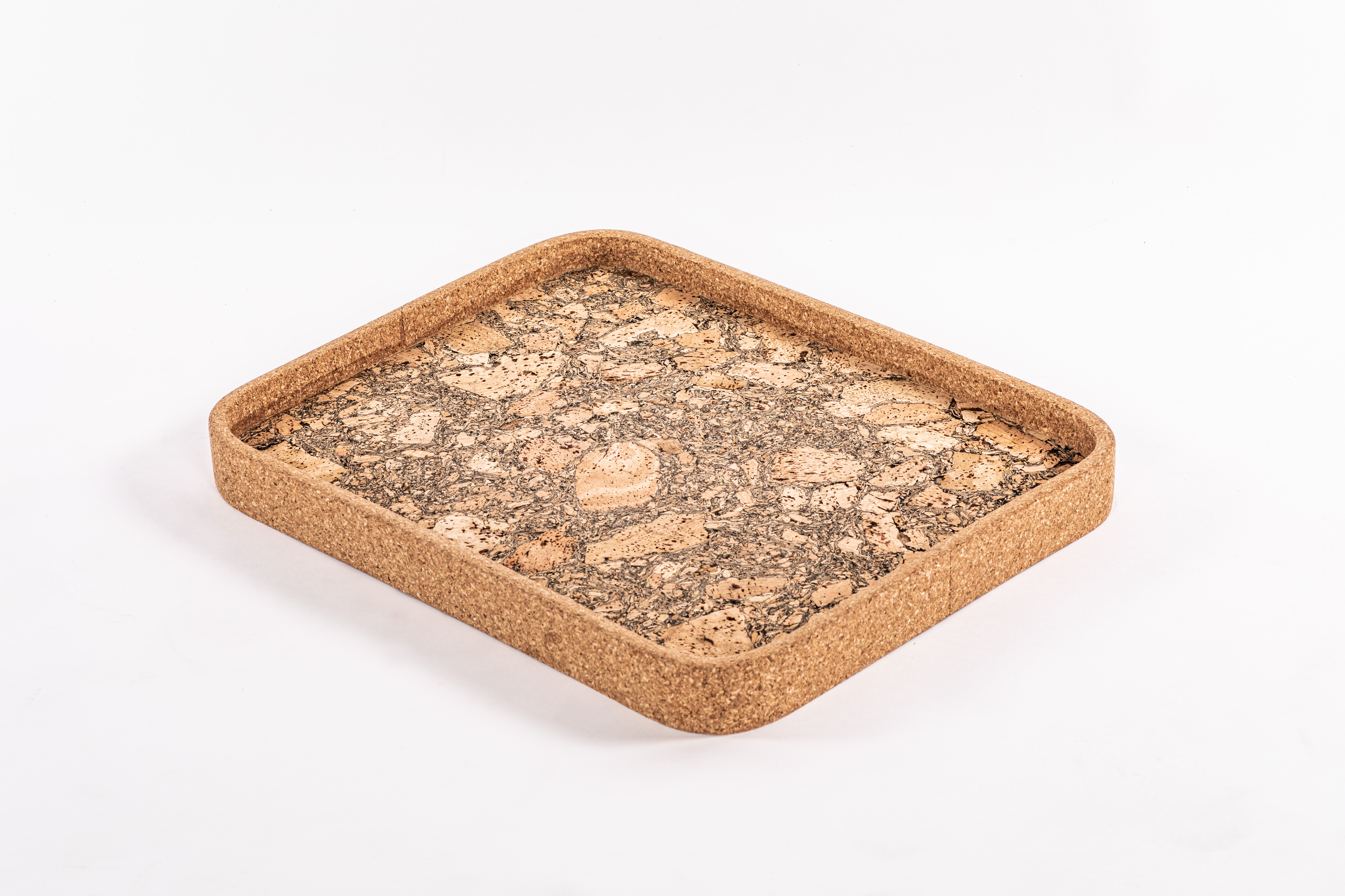 Plateau QUERCO liège rectangulaire 42x32.5cm - terre/3106