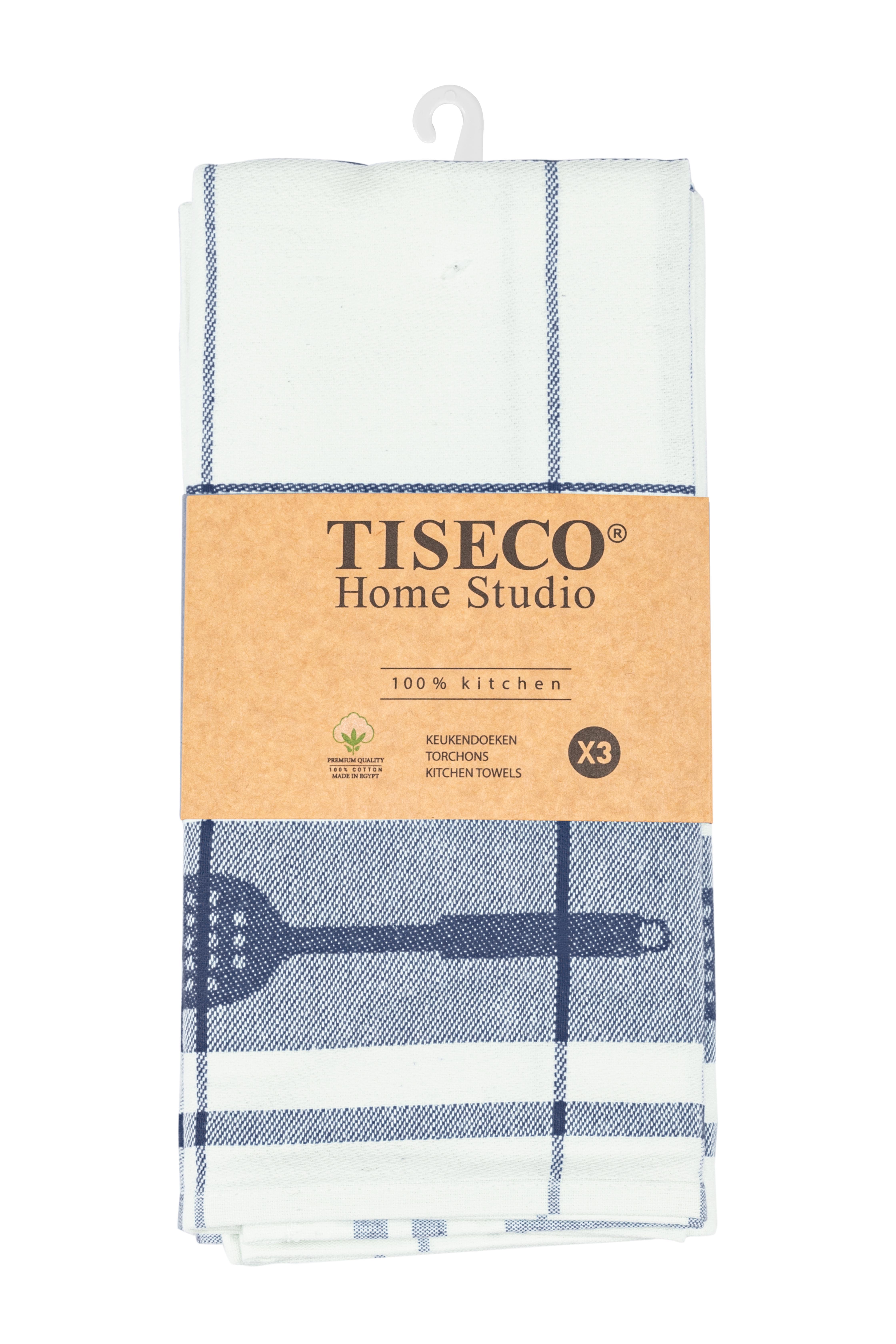 Kitchentowel cotton PHARAO 50x70 cm - set/3, dark blue