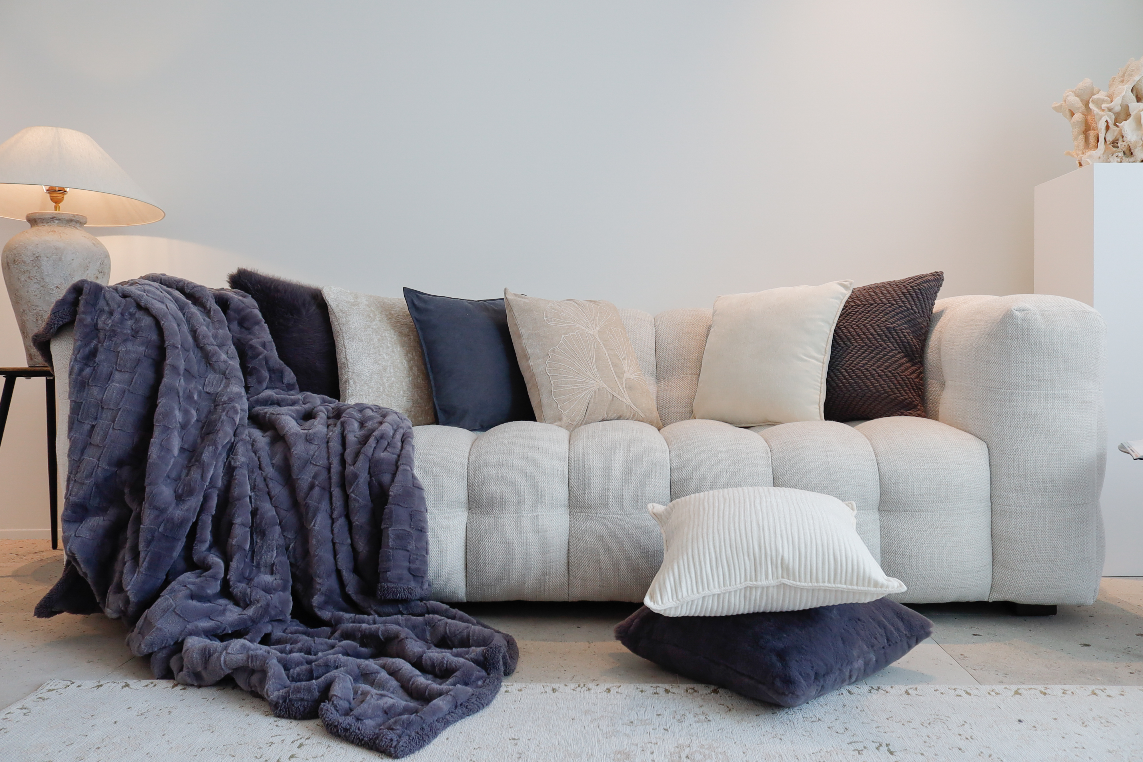 Plaid RAVA 150x200 cm, gris