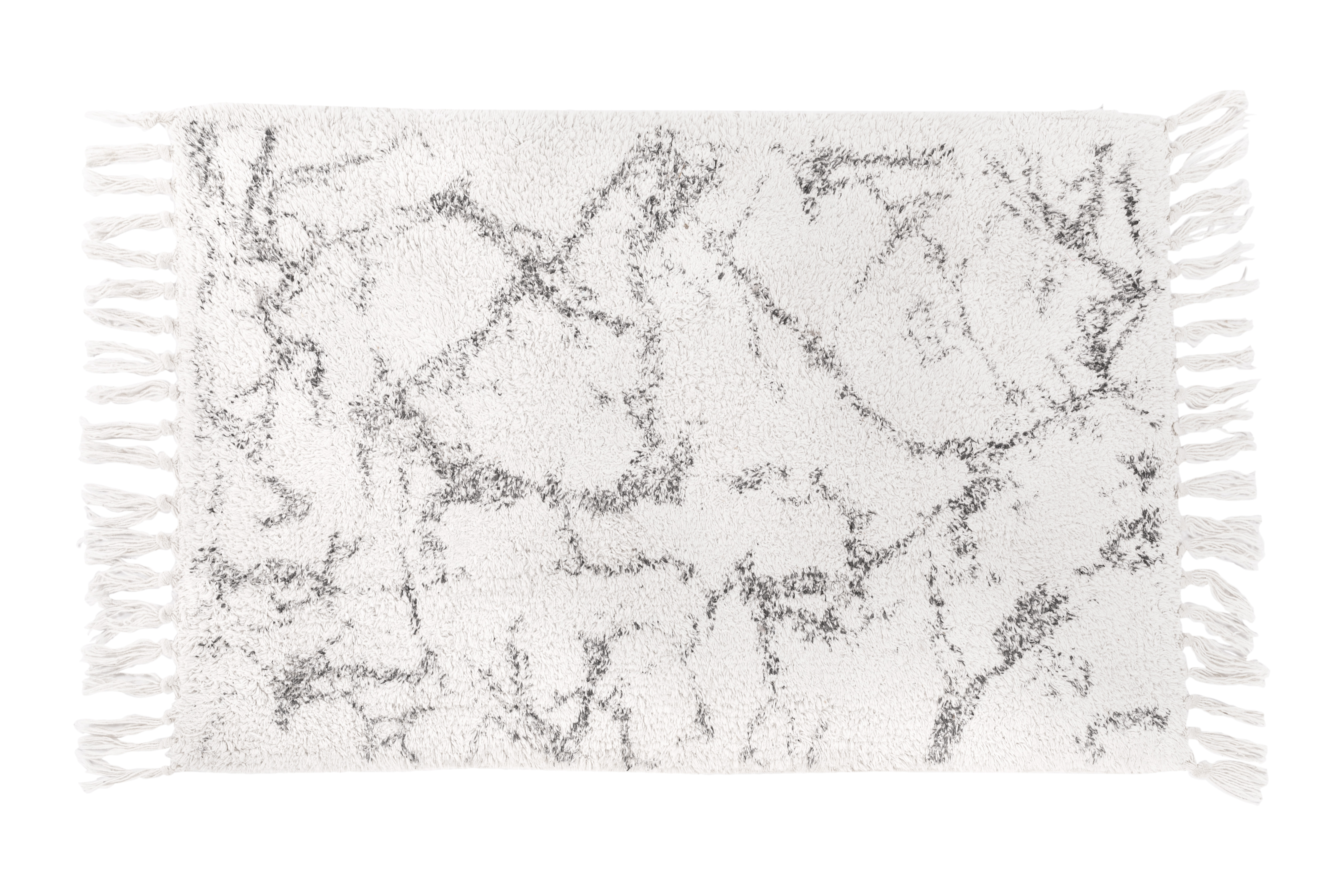  BERBER tapis - coton antidérapant, 50x80cm, Marble