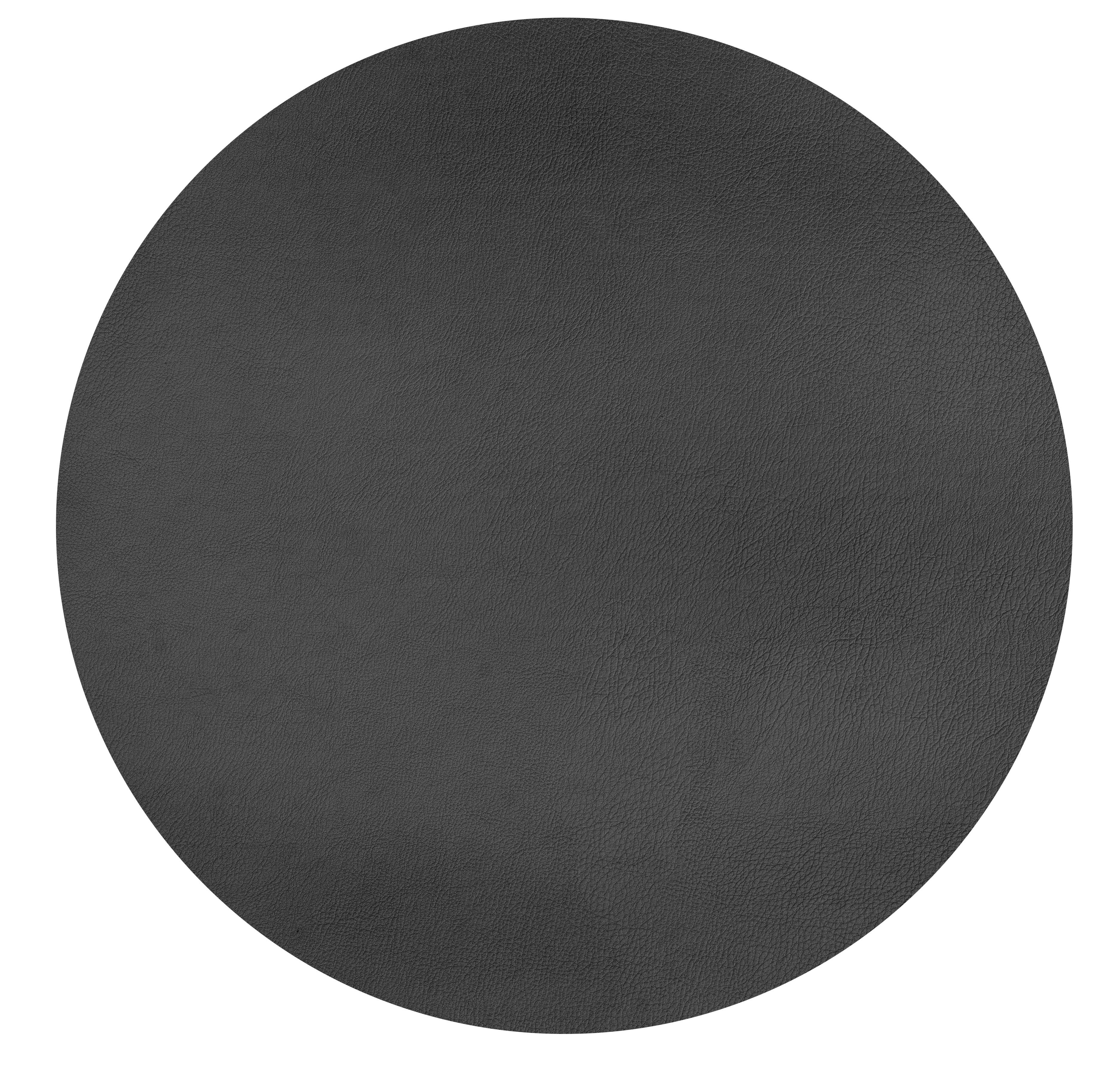 Placemat round - TOGO -  38cm, black