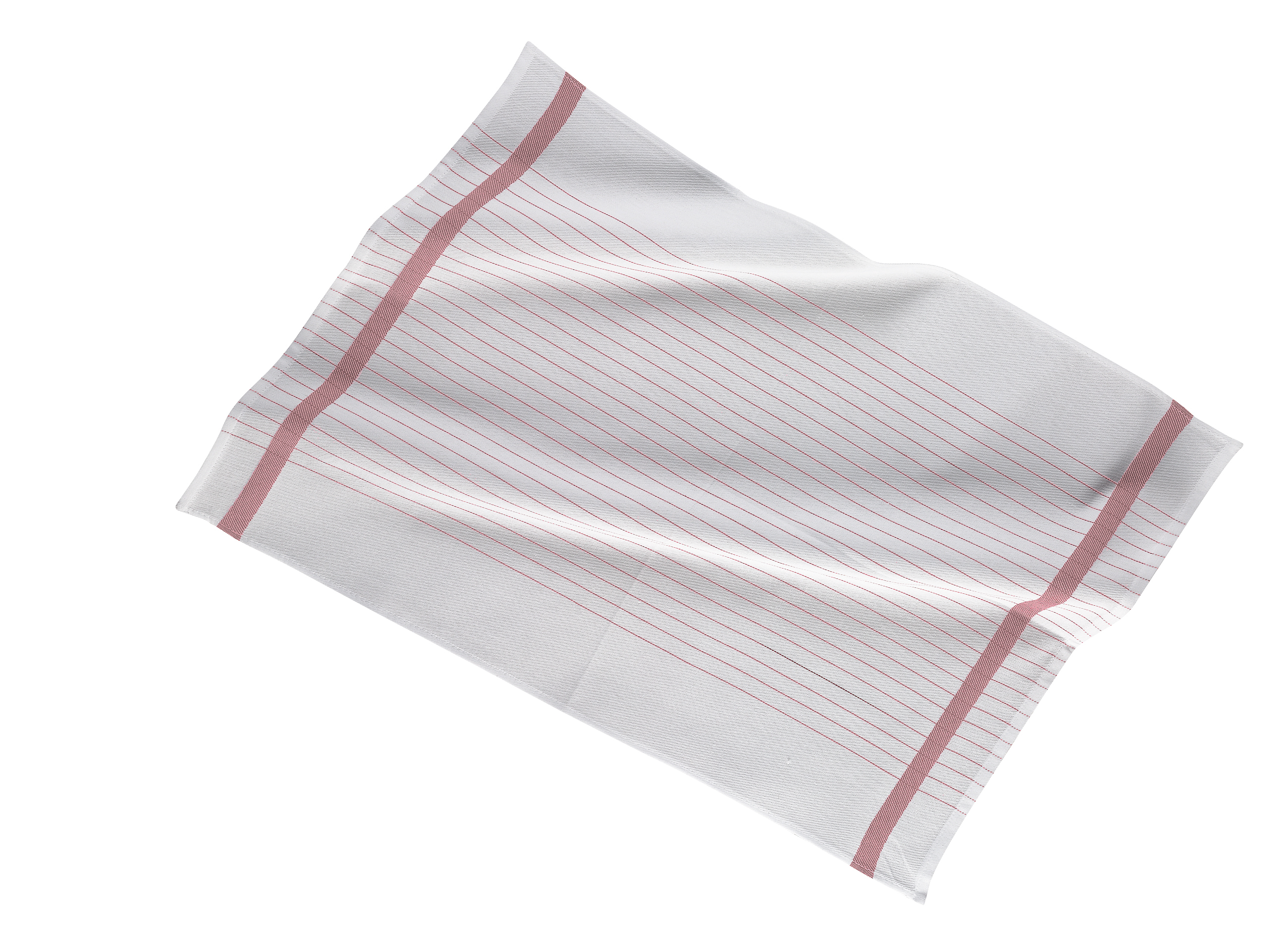 Torchon 50x70cm, set3,stripe white center, soft pink