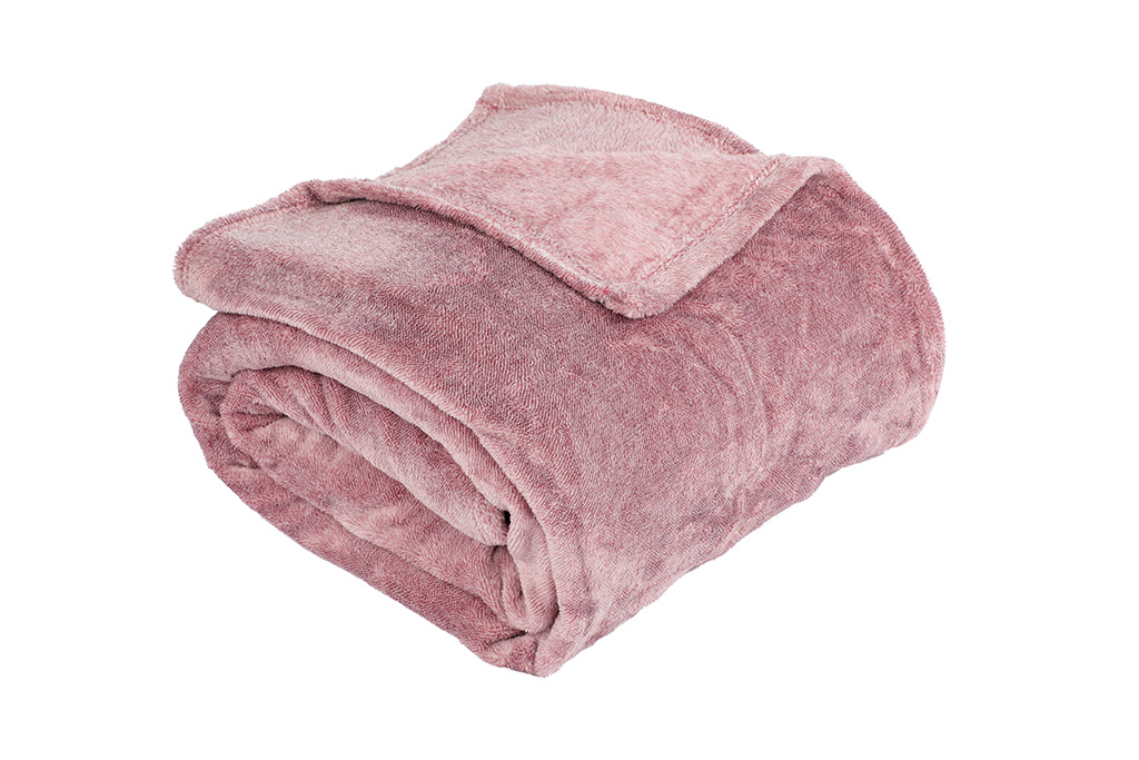 Bitone microflannel  throw mauve 130x170CM