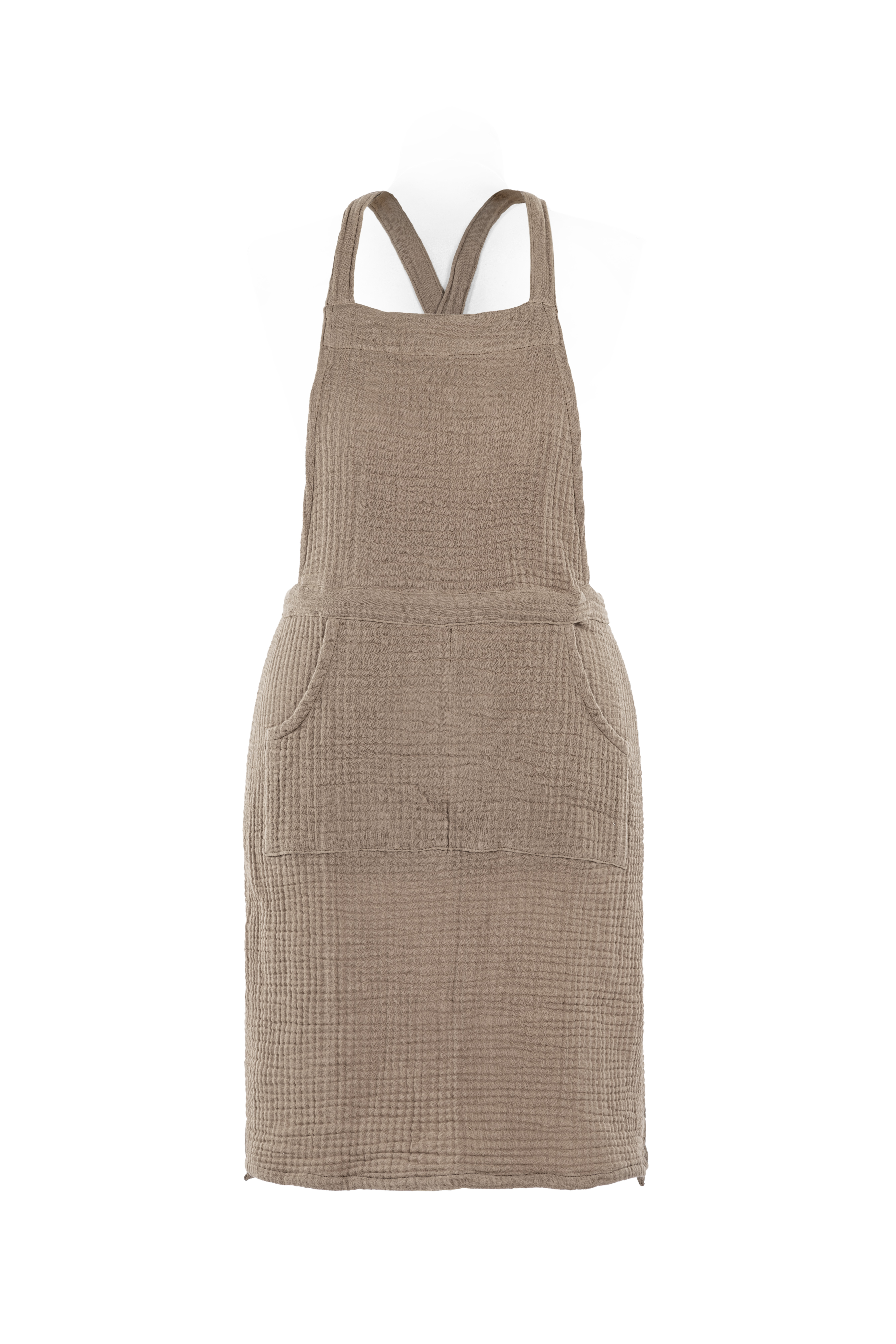 Apron SUZETTE (Sling Back), 74x85 cm, taupe