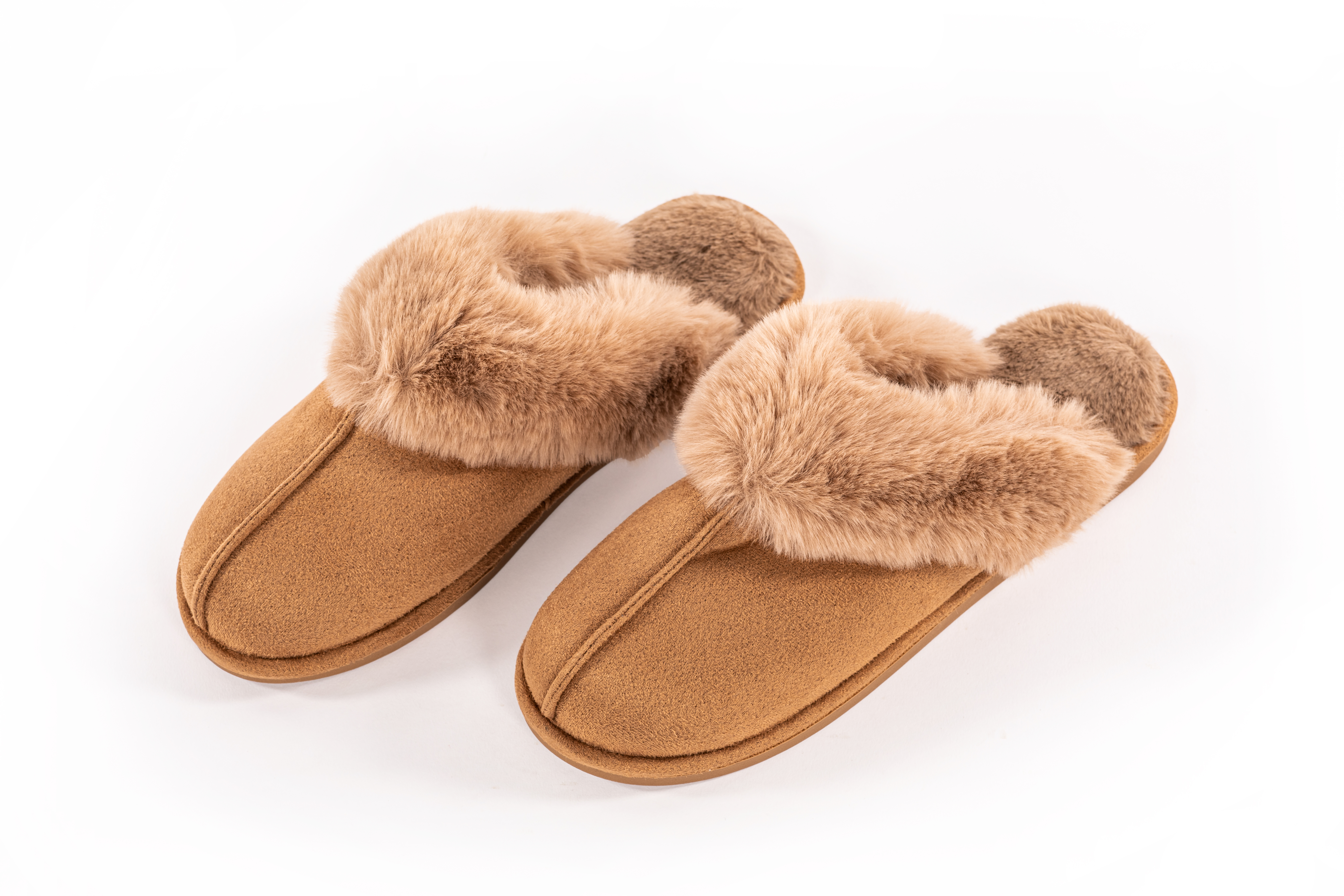 Suede slippers SNUGGS 36/37, cognac